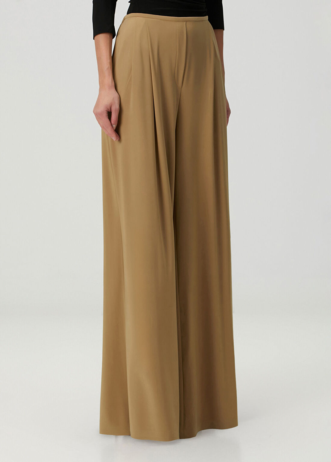 Norma Kamali Camel Pantolon görsel 2