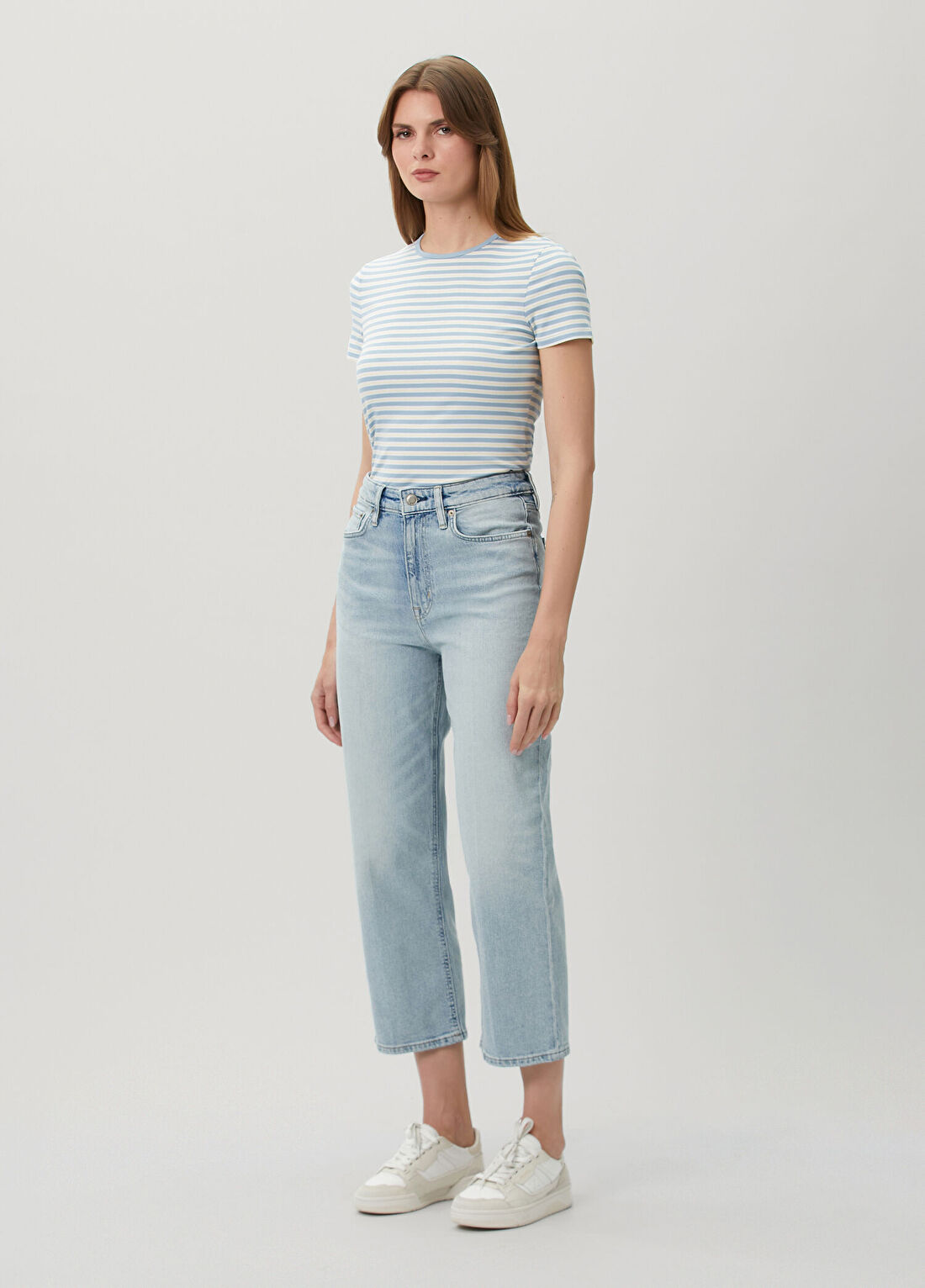 Lauren Ralph Lauren Mavi Crop Jean Pantolon