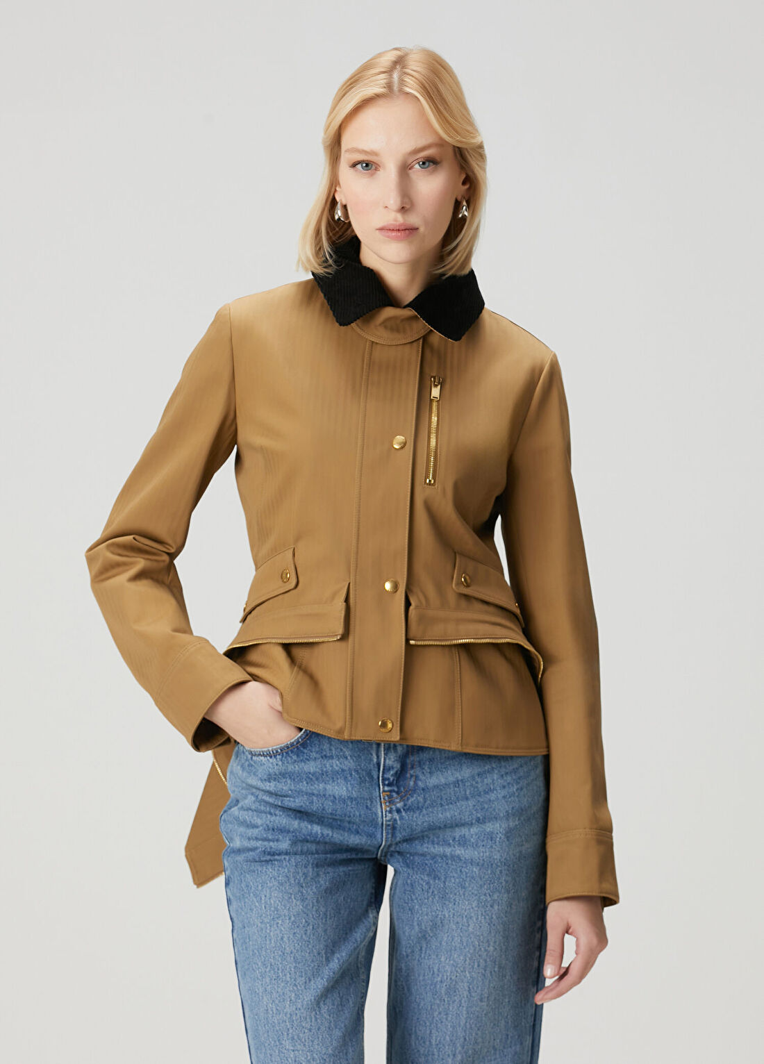 McQueen Camel Ceket görsel 4
