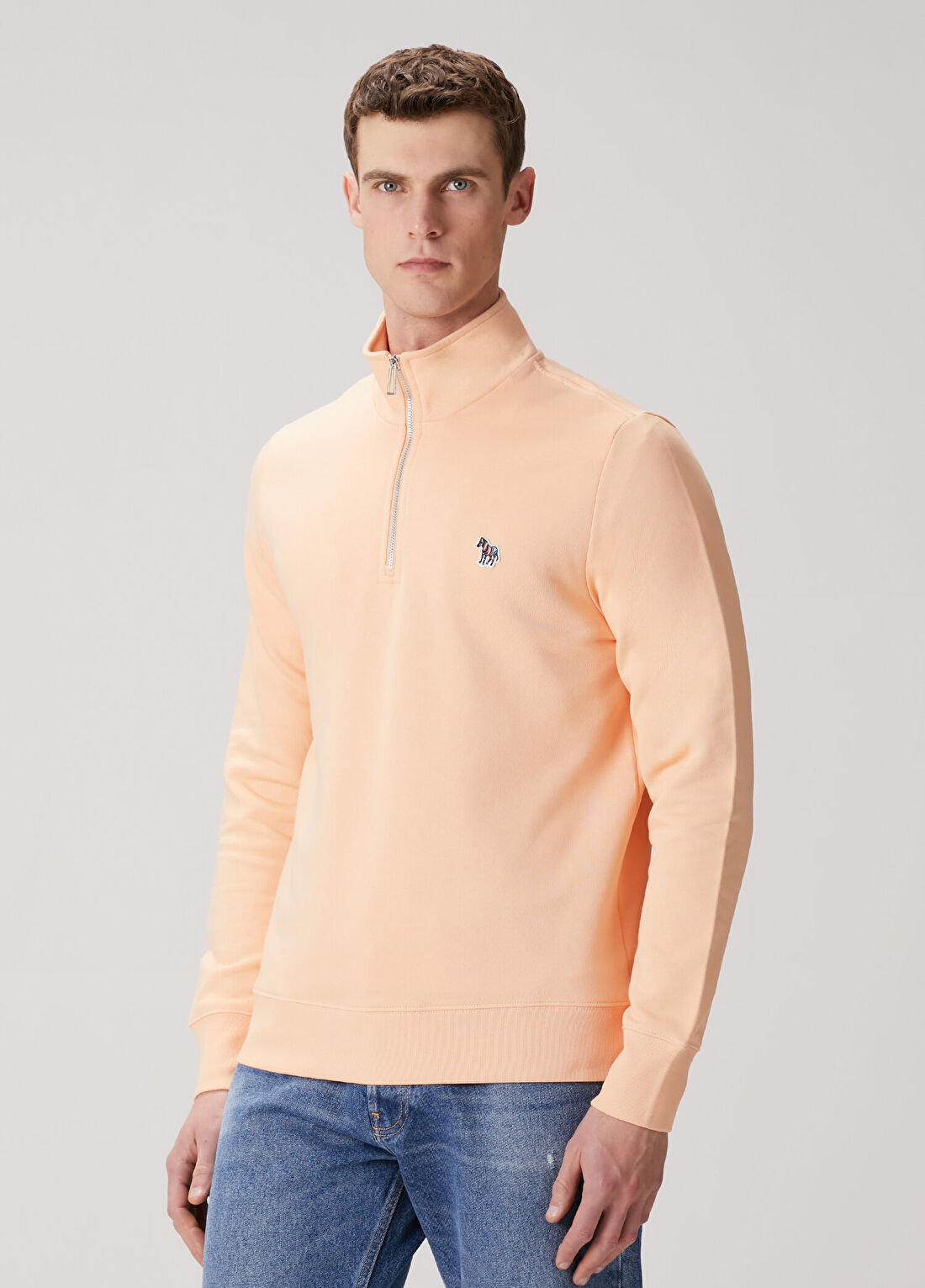 PS Paul Smith Somon Yakası Fermuarlı Sweatshirt görsel 3