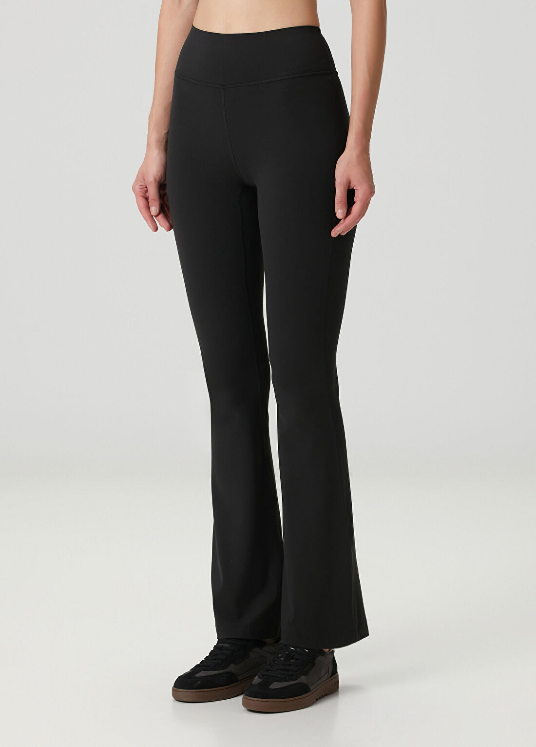 lululemon Groove Nulu High Rise Flare Siyah Tayt görsel 3
