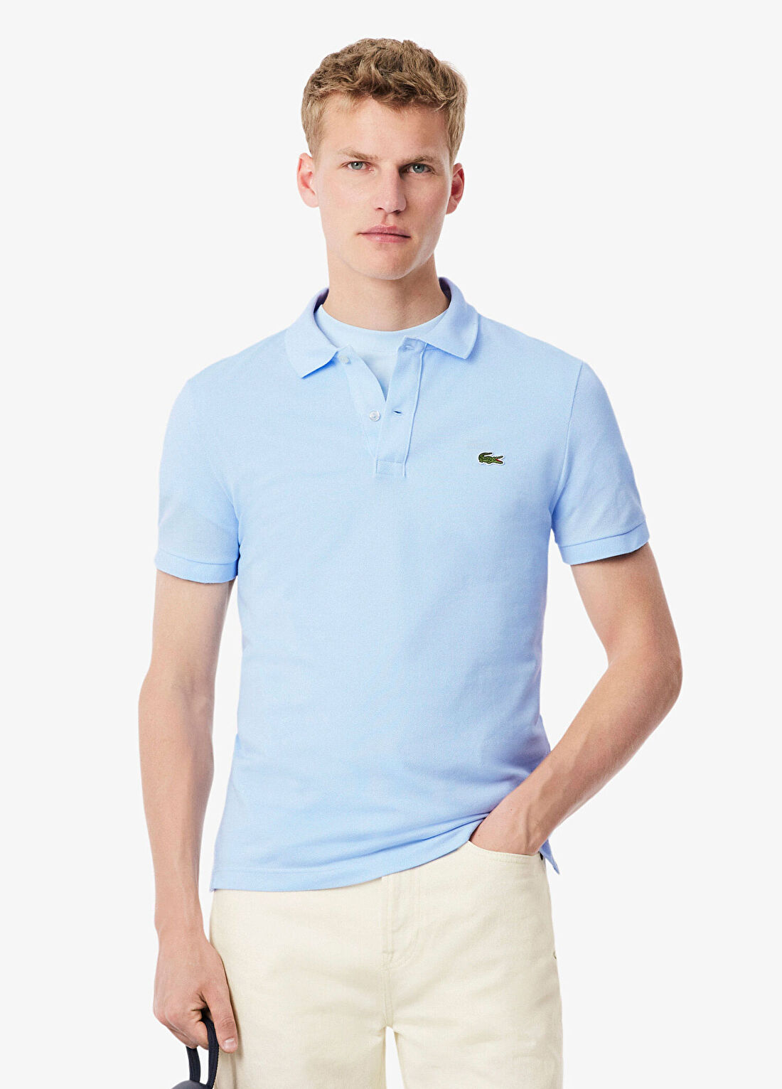 Lacoste L.12.12 Erkek Slim Fit Mavi Polo