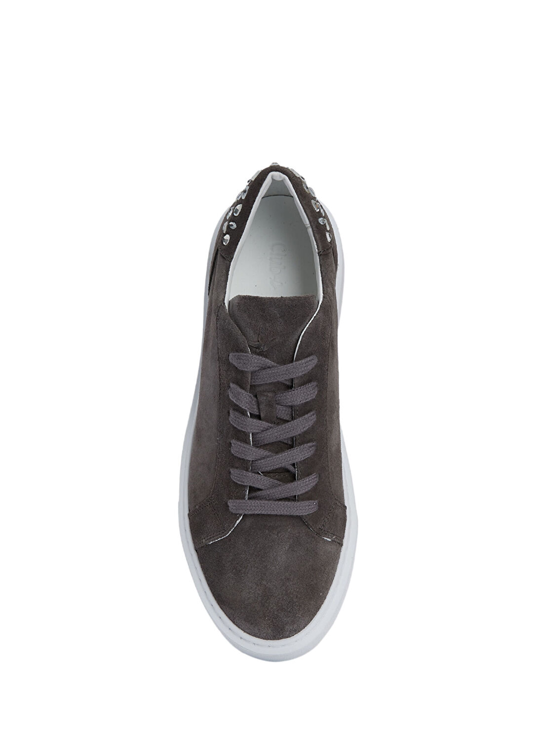 Beymen Club Antrasit Taşlı Kadın Deri Sneaker görsel 4