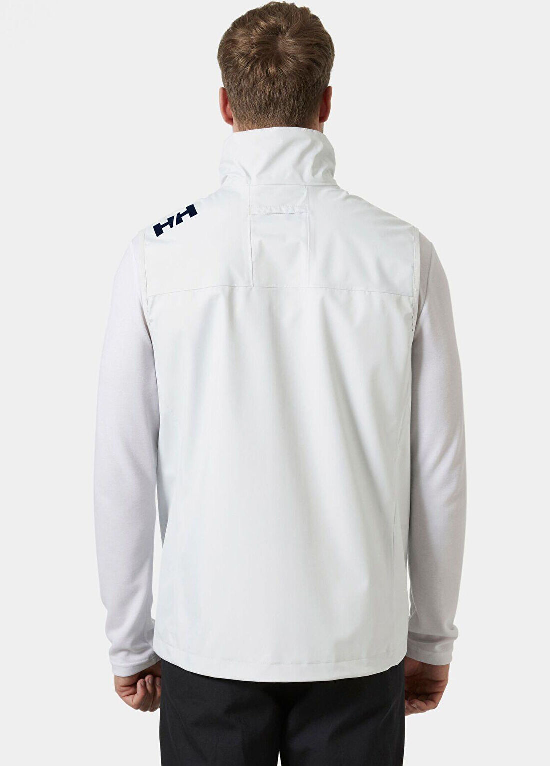 Helly Hansen Crew 2.0 White Dik Yaka Erkek Spor Yelek görsel 3