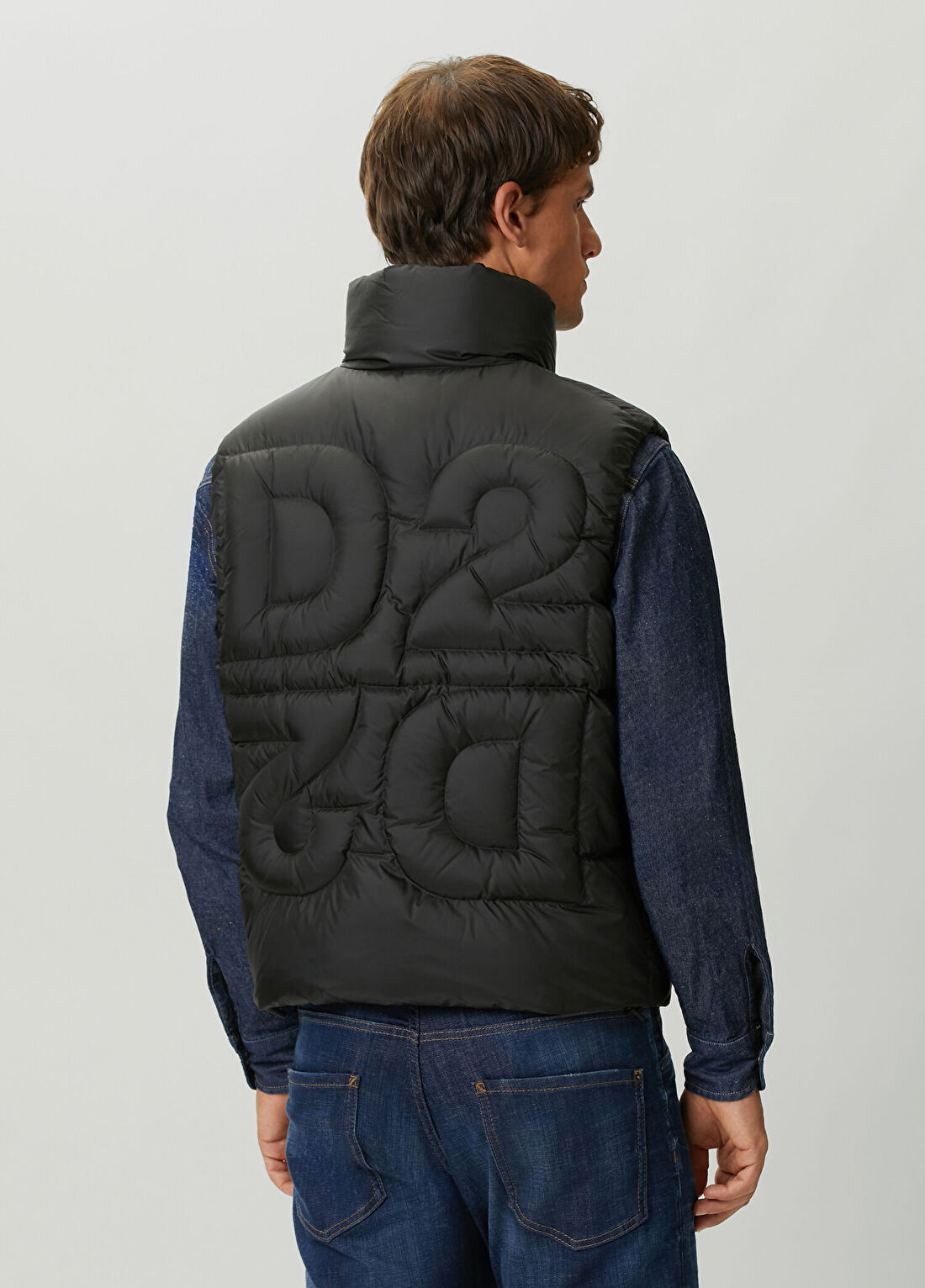 Dsquared2 Siyah Puff Yelek görsel 4