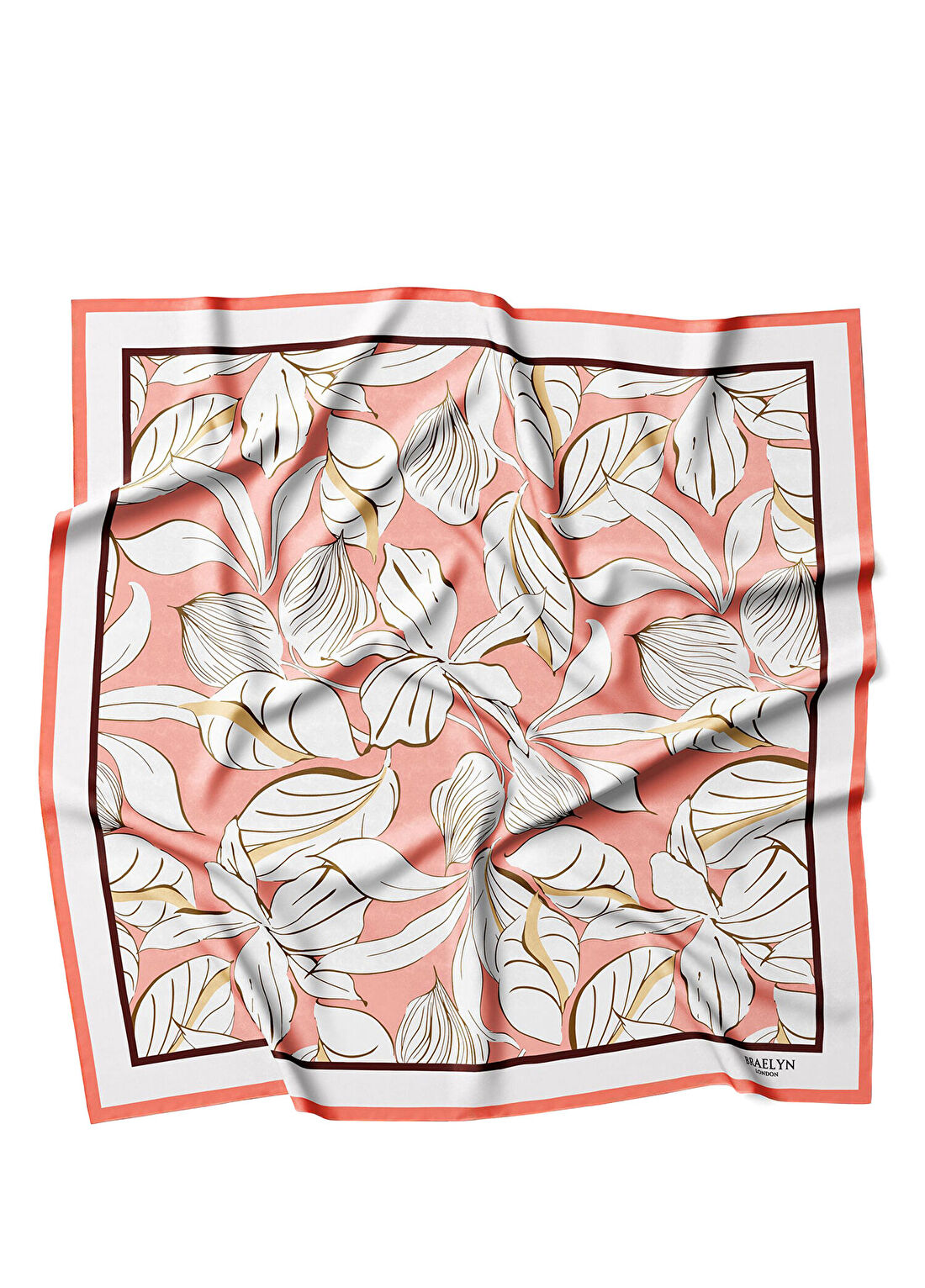 Braelyn London Blush Serenity Twill İpek Kadın Eşarp