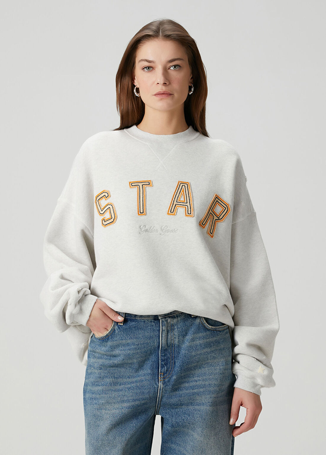 Golden Goose Star Gri Sweatshirt