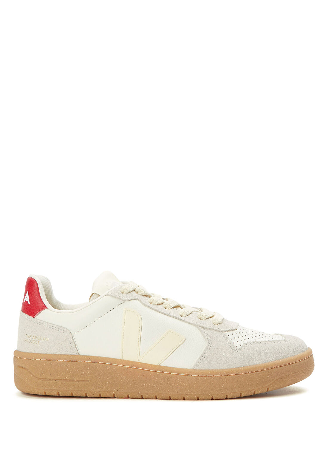 Veja V-82 Kırmızı Beyaz Kadın Deri Sneaker