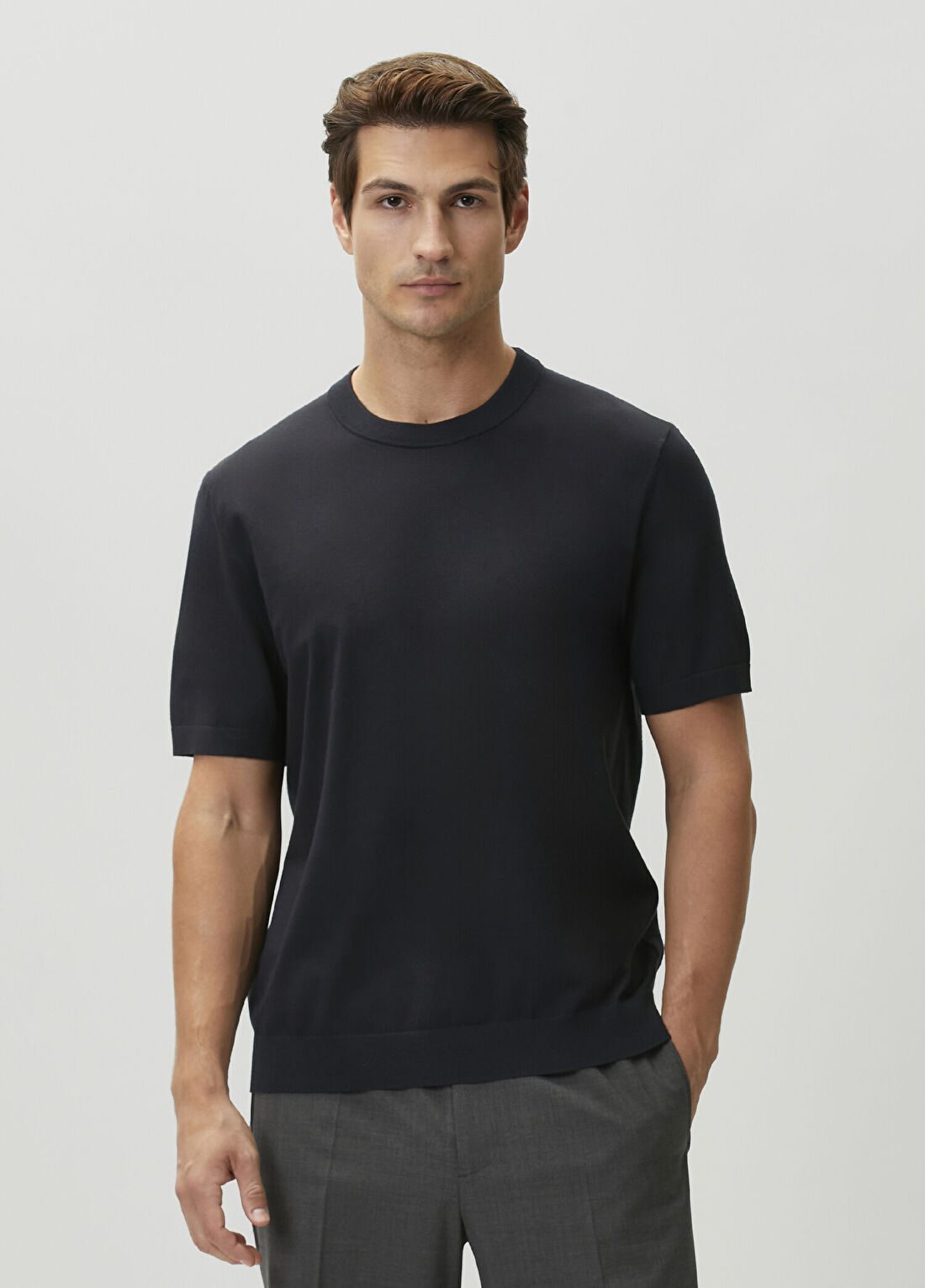 Theory Koyu Lacivert Keten T-shirt
