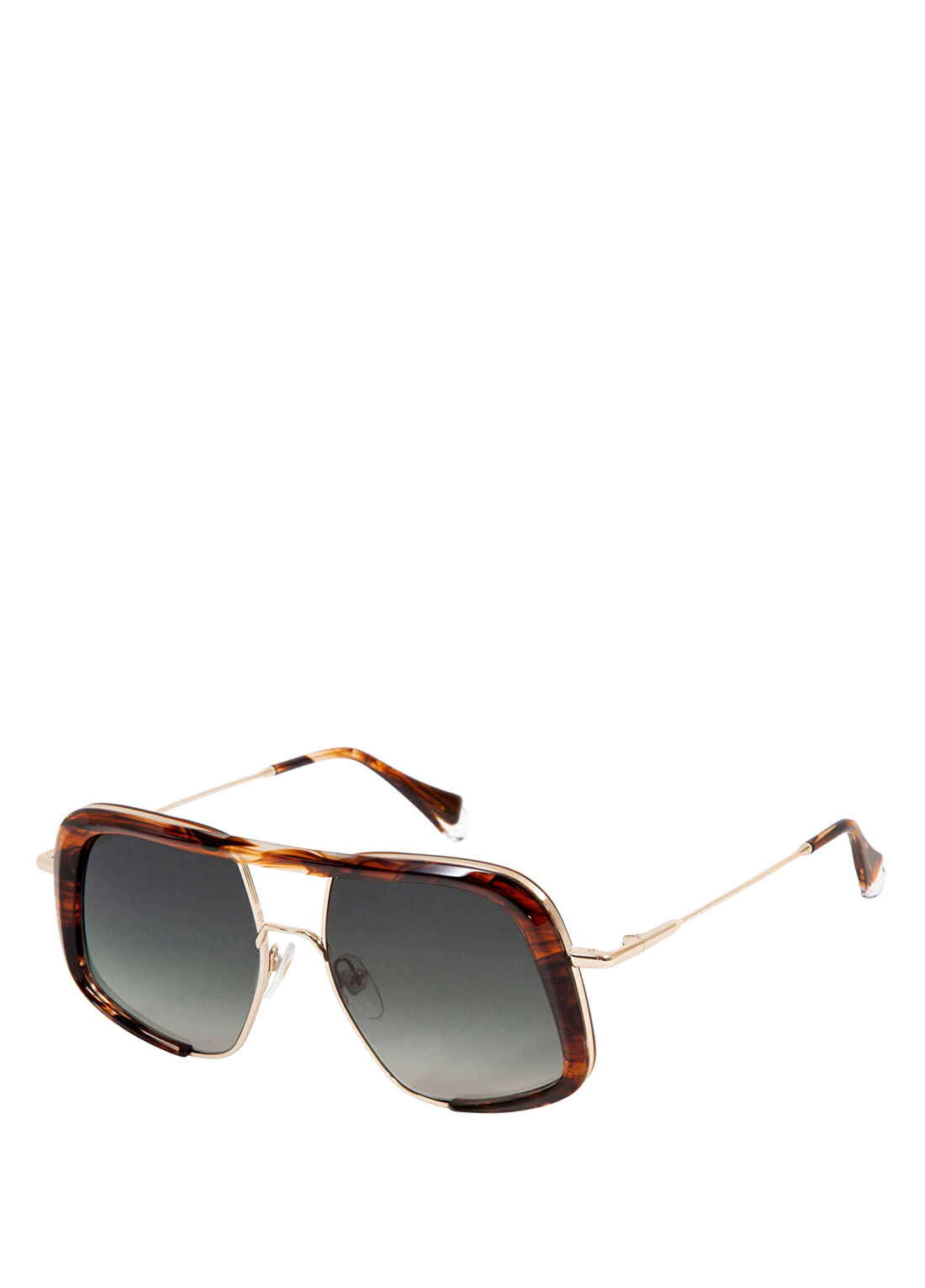 Gigi Studios Vanguard Kenza 6690 2 Dikdörtgen Havan Altın Unisex Güneş Gözlüğü