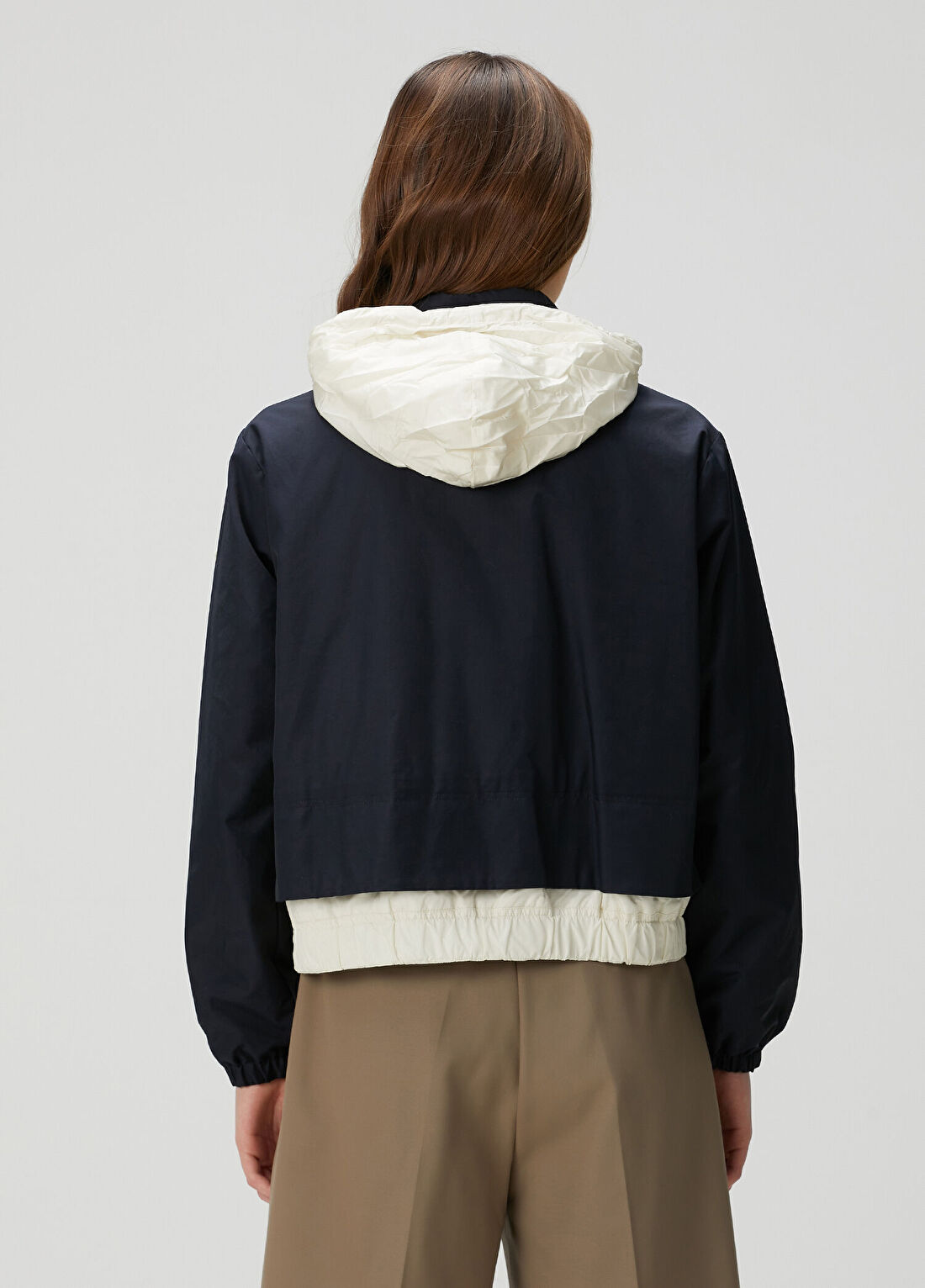 Moncler Janze Lacivert Logo Patchli Mont görsel 4