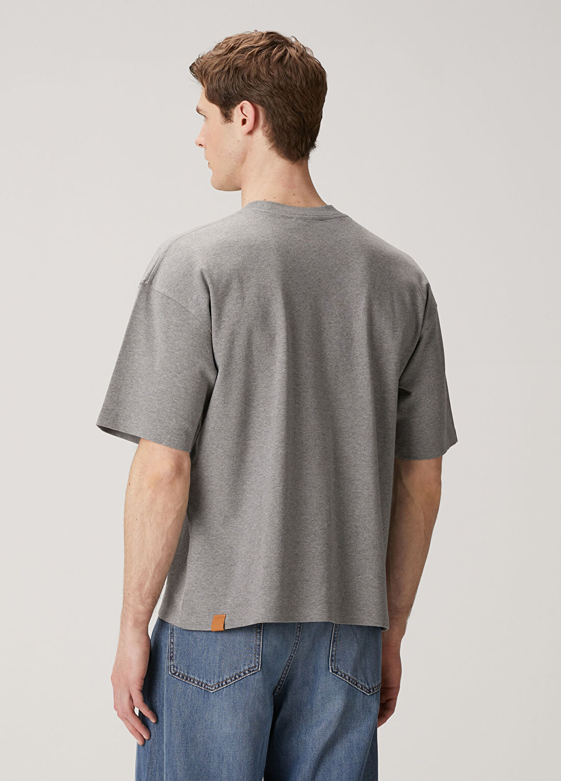 Darkpark Koyu Gri Basic T-shirt görsel 4
