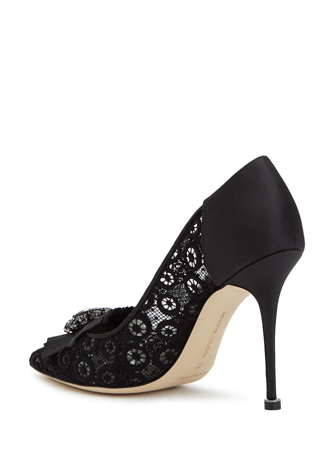 Manolo Blahnik Danceny Siyah Stiletto görsel 3