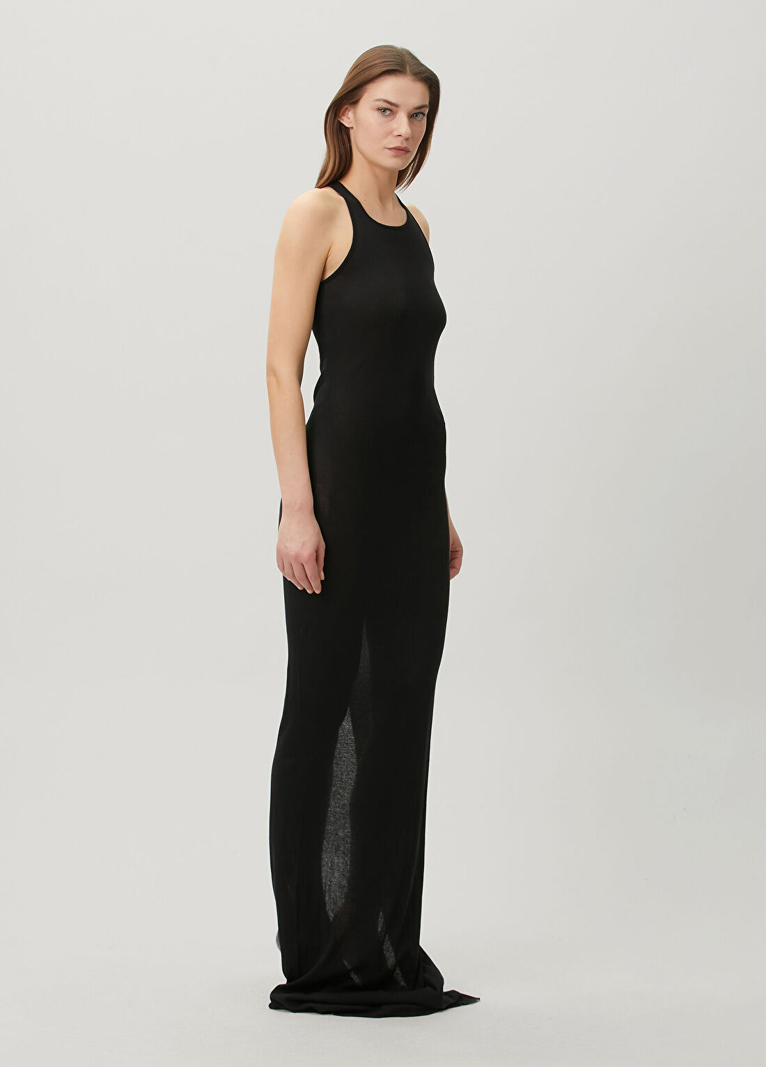 Rick Owens Abito Siyah Maksi Elbise görsel 3