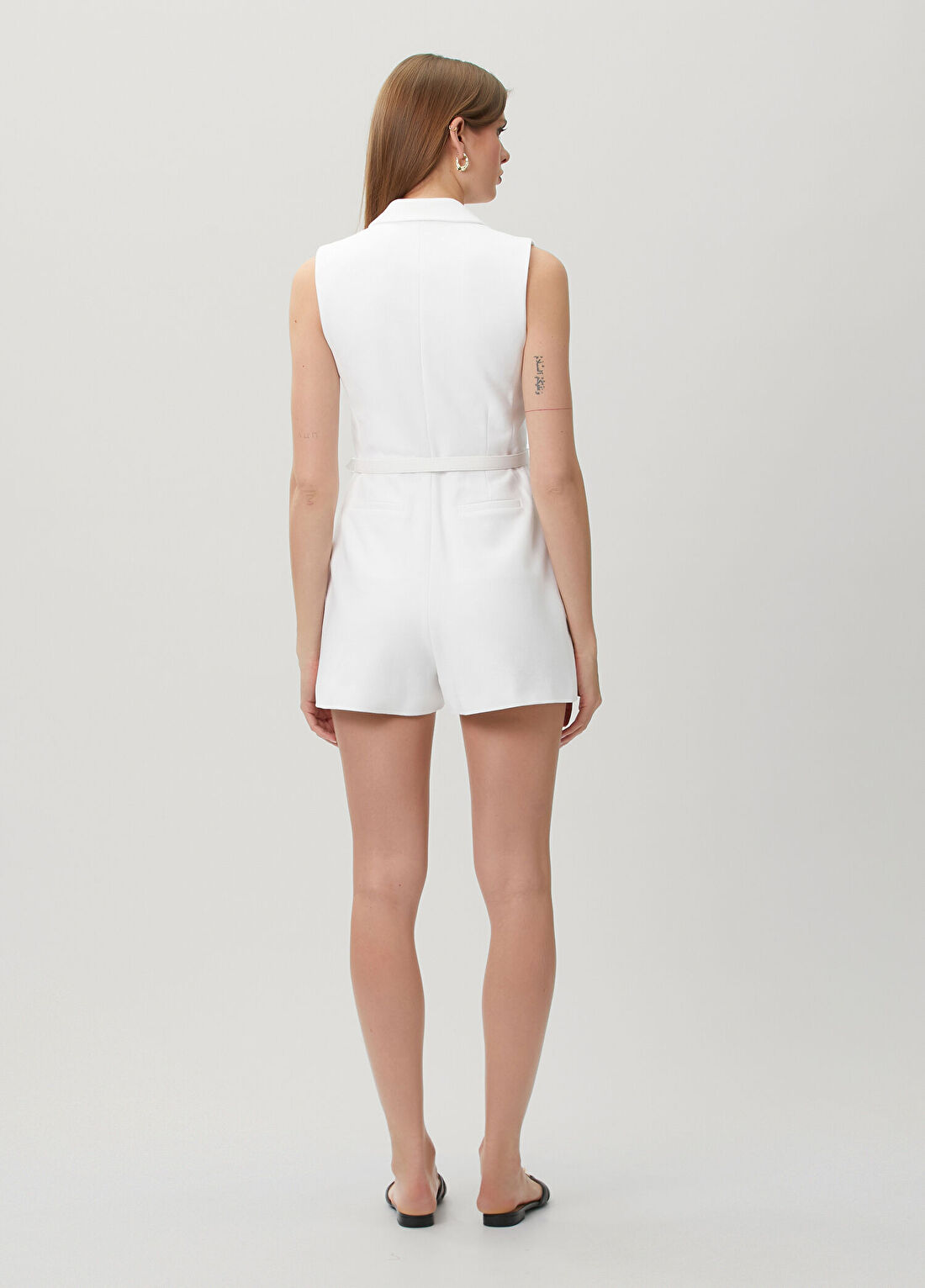 Lauren Ralph Lauren Beyaz Kemerli Tulum görsel 4