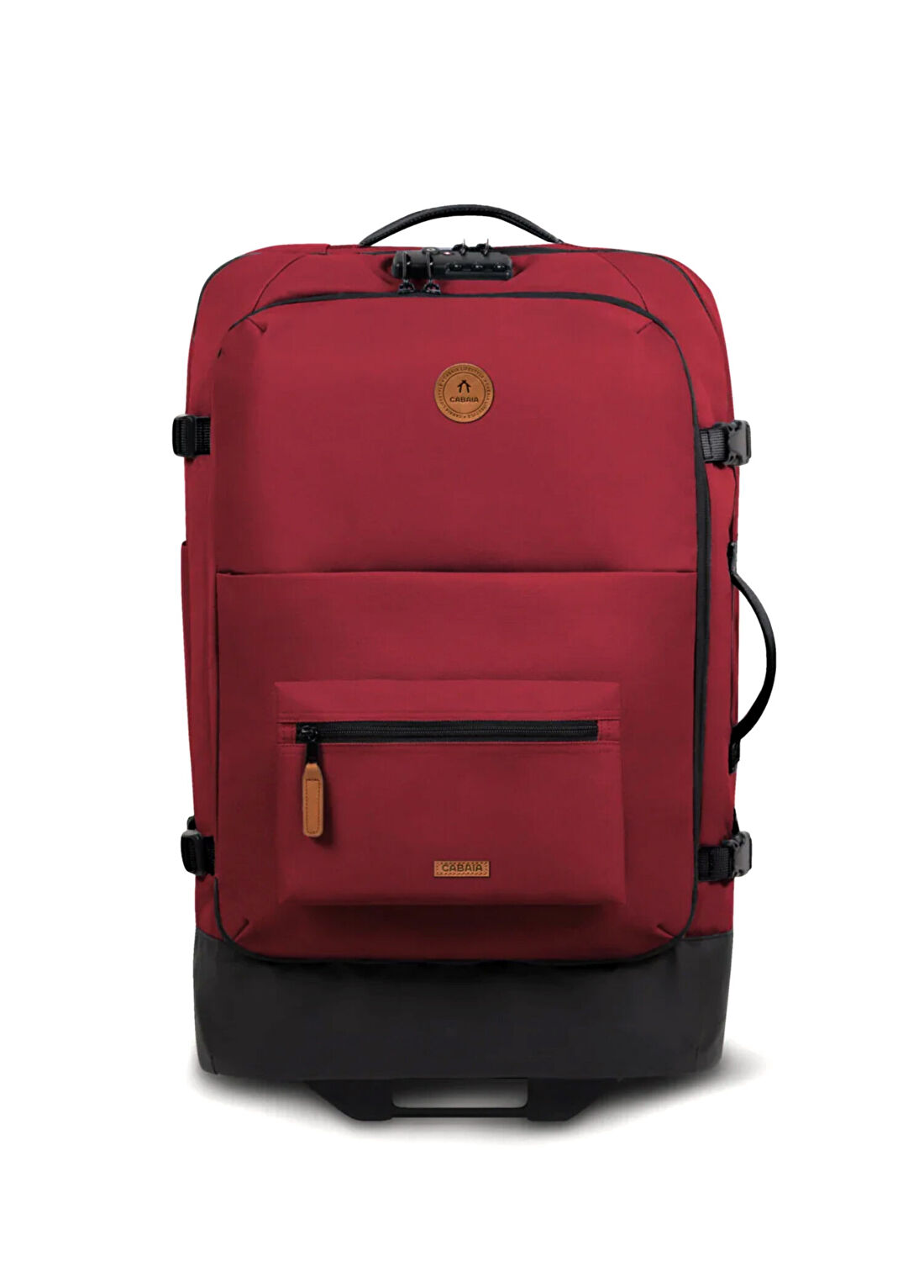 Cabaia Sibiu Soft Suitcase Bordo Orta Boy 2 Tekerlekli Bavul