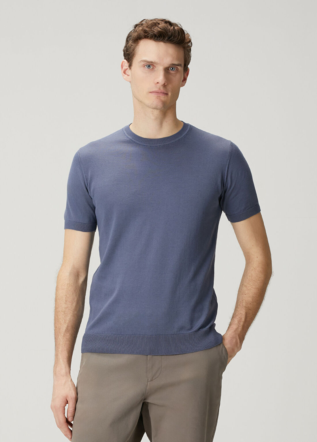 Pal Zileri Açık Mavi Basic T-shirt