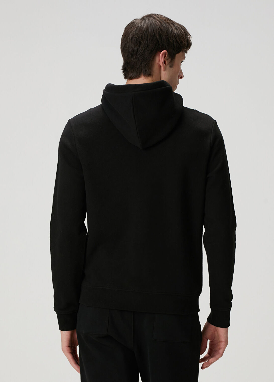 AllSaints Raven Siyah Kapüşonlu Sweatshirt görsel 4