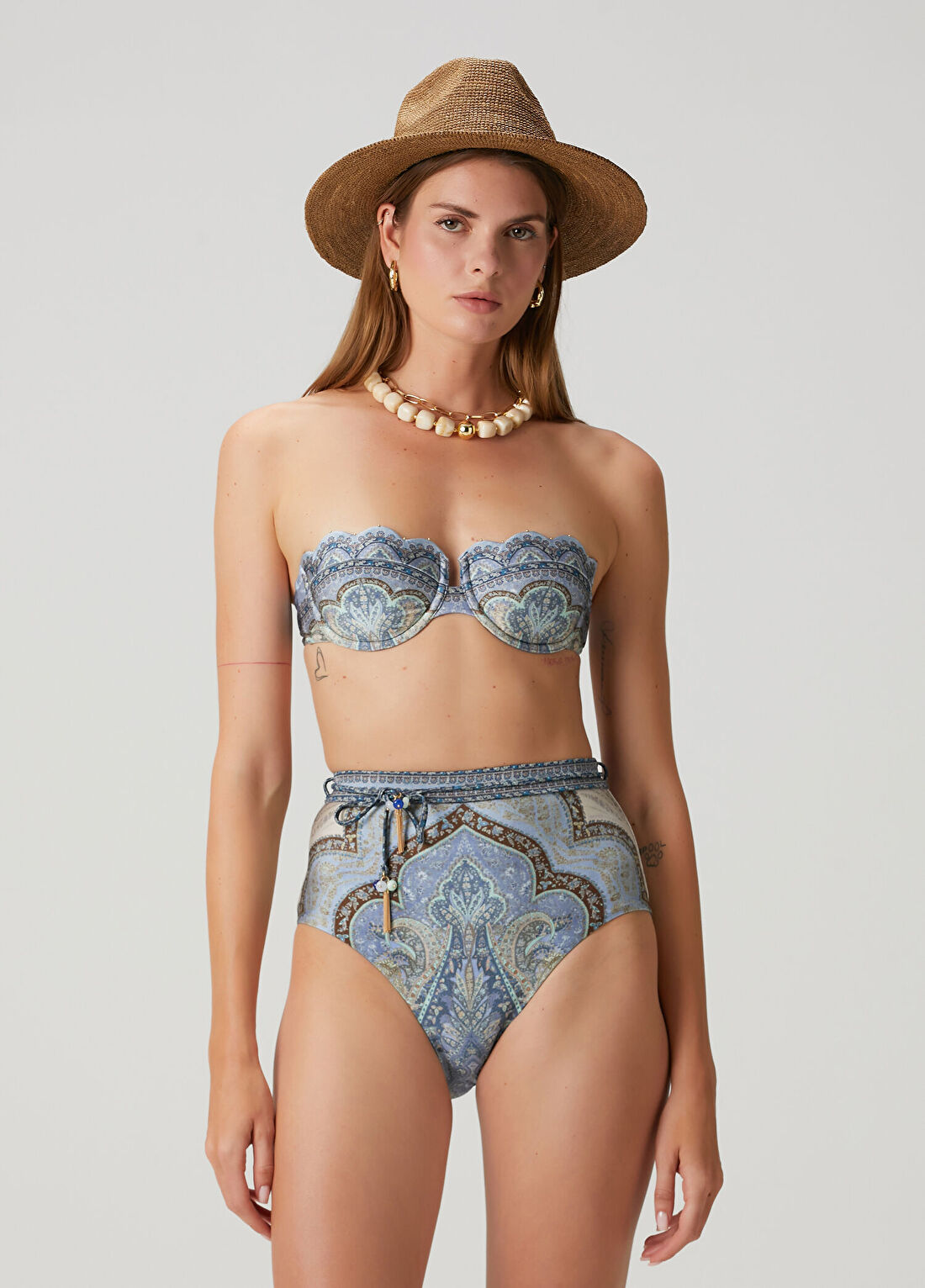 Zimmermann Çok Renkli Desenli Bikini Üstü görsel 3