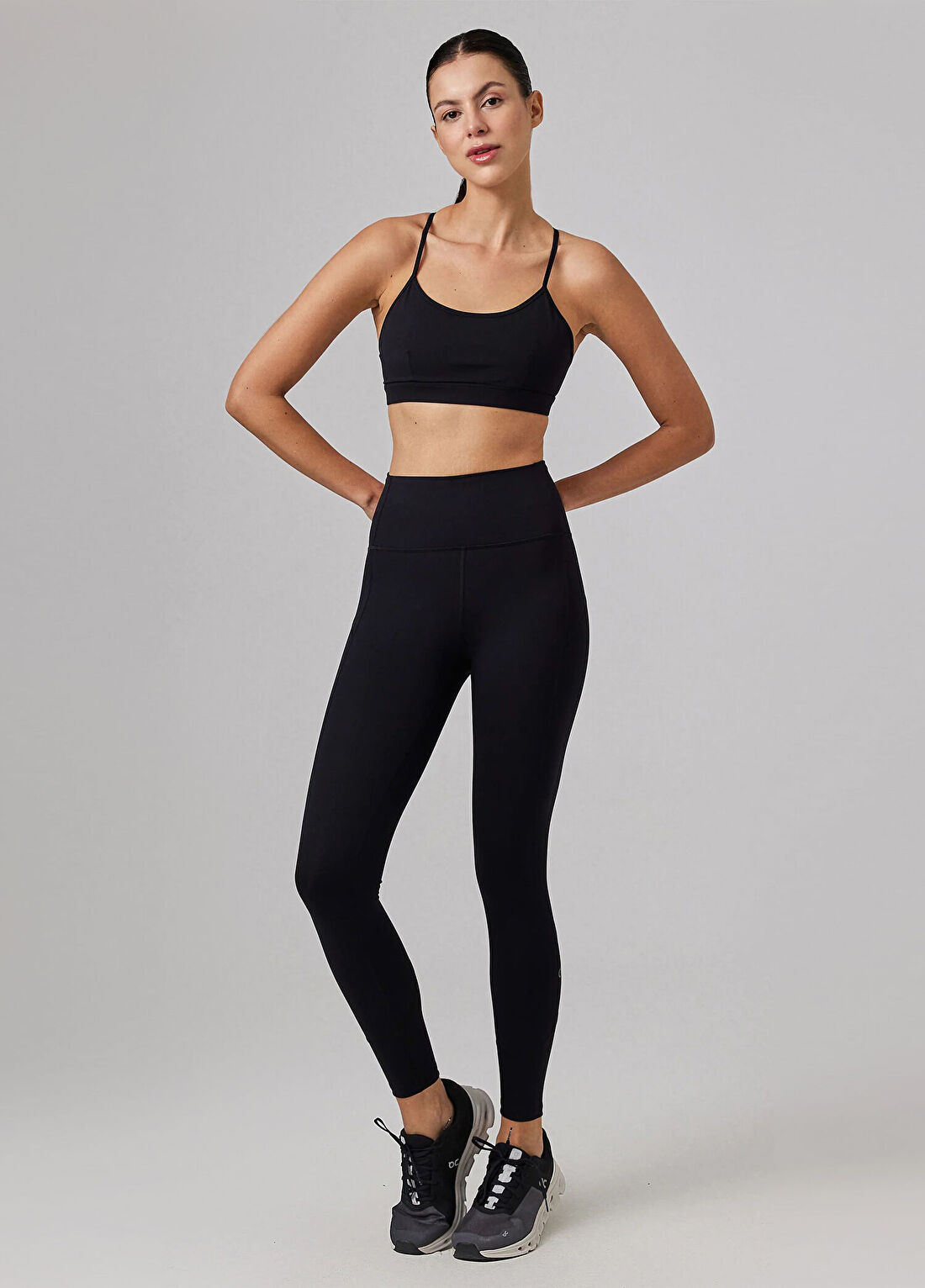 Glo Studio Kendall Glossy Jetblack Kadın Bra Spor Sütyeni