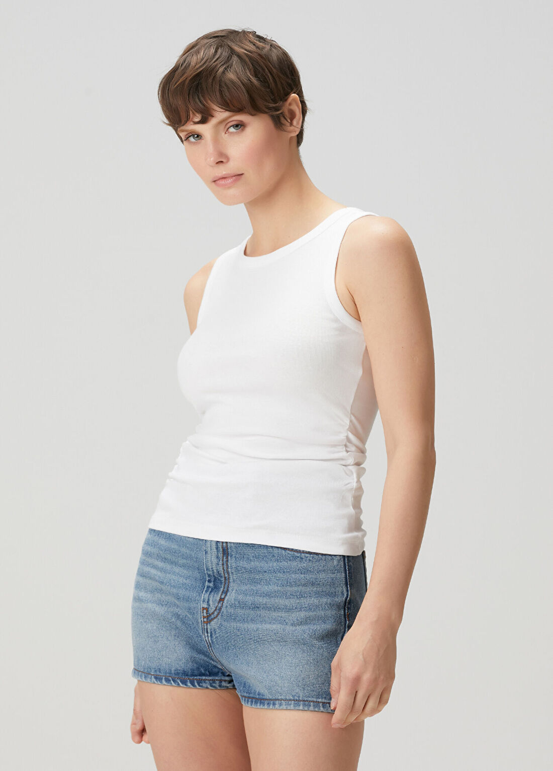 AllSaints Katarina Beyaz Atlet görsel 3