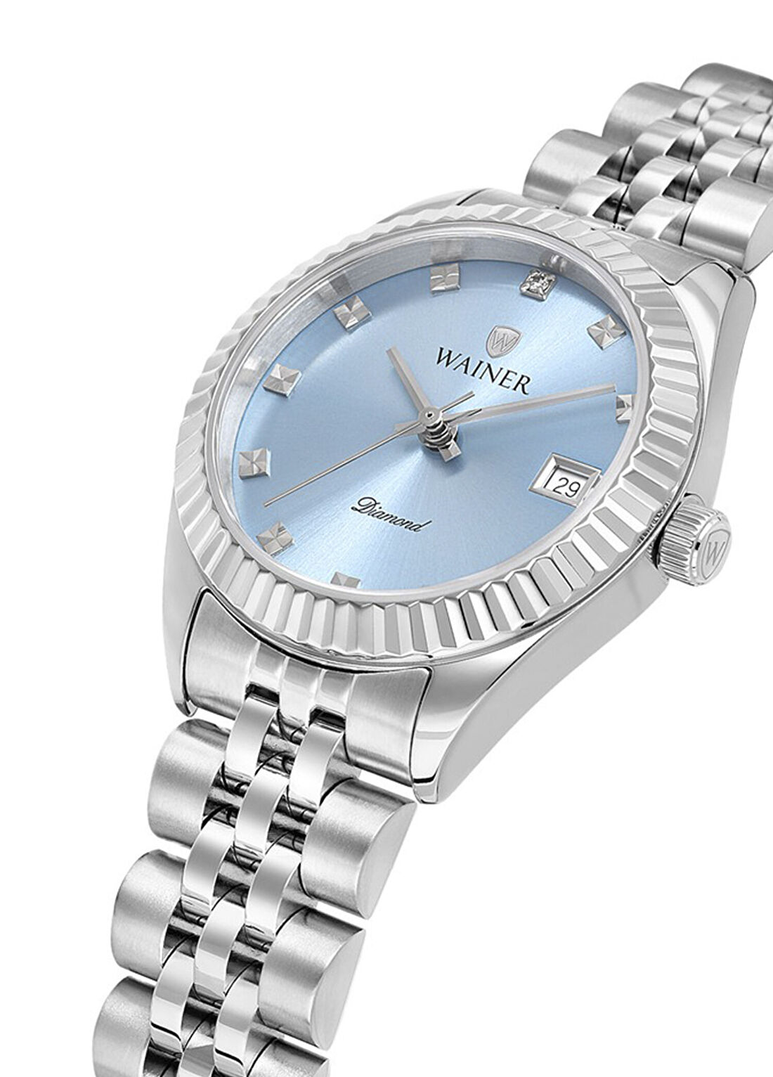 Wainer WA.19020-B Gümüş Metal Kadın Kol Saati görsel 4