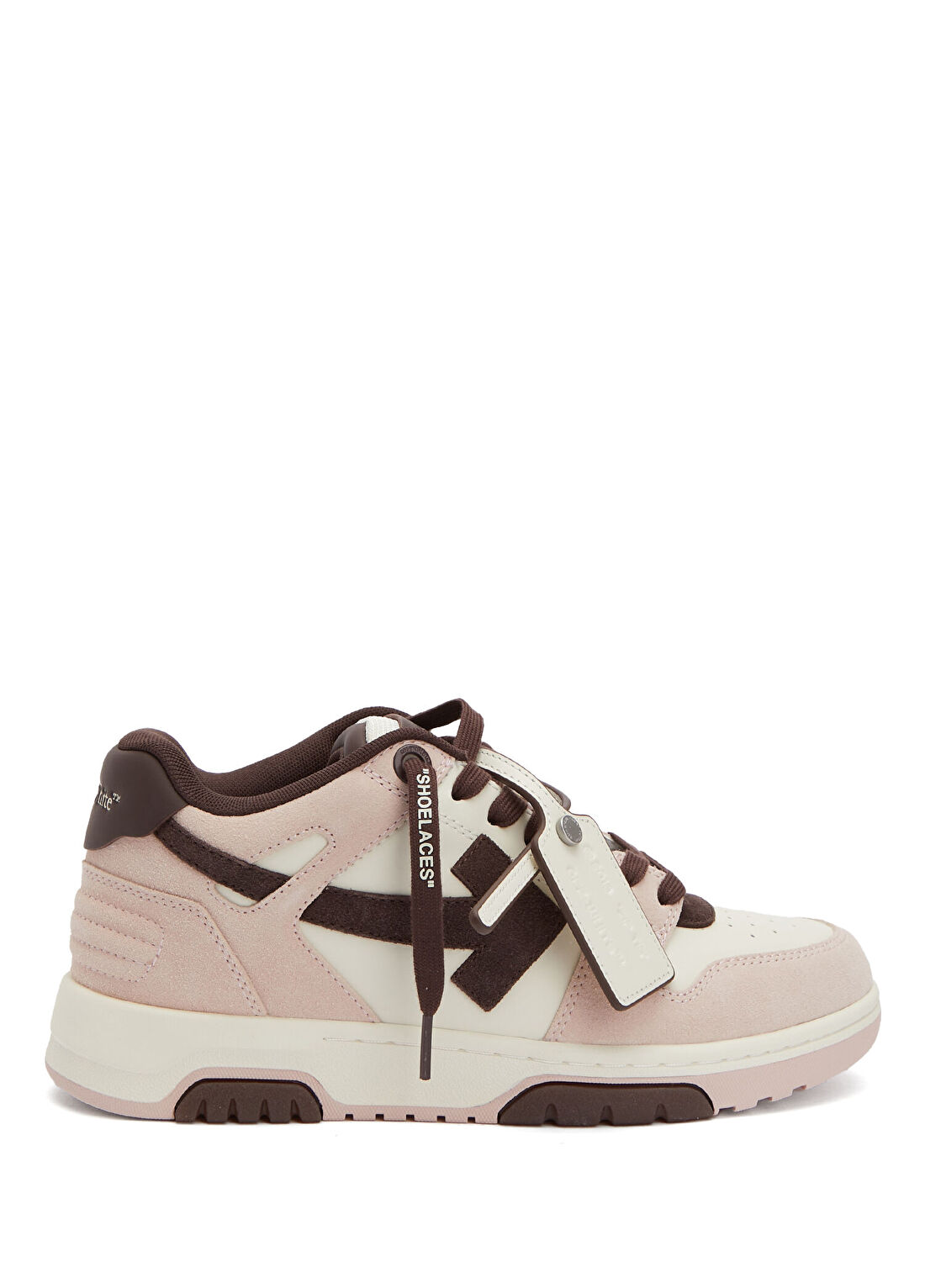 Off-White Out Of Pembe Mor Kadın Deri Sneaker