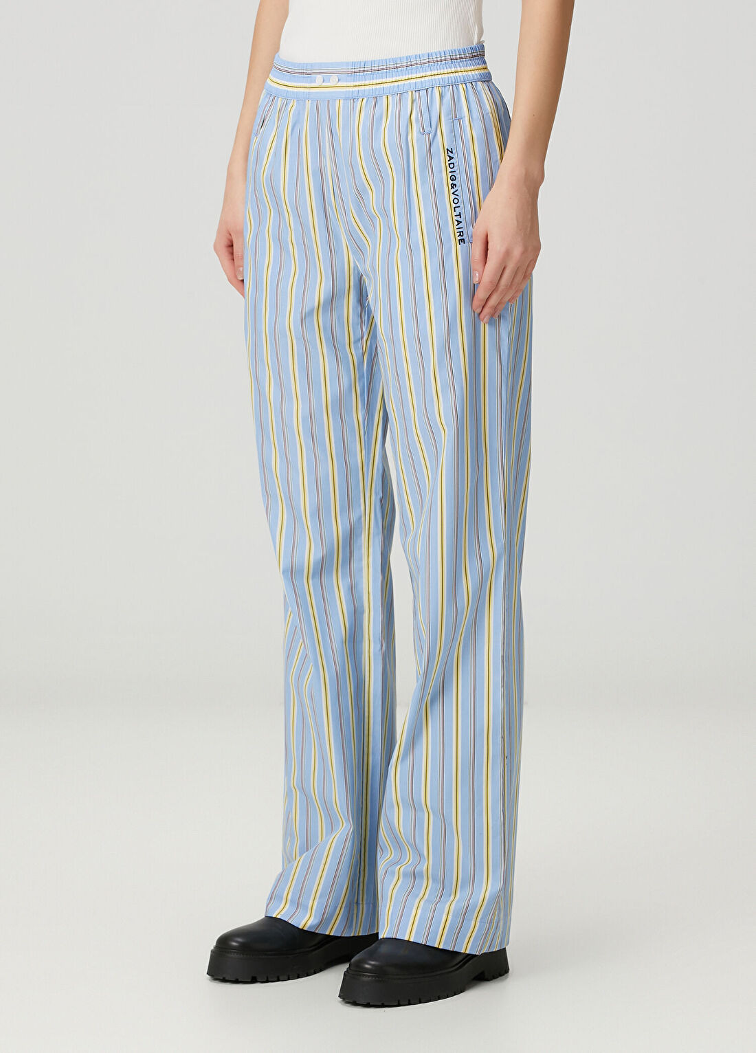 Zadig&Voltaire Poma Mavi Çizgili Pantolon görsel 4