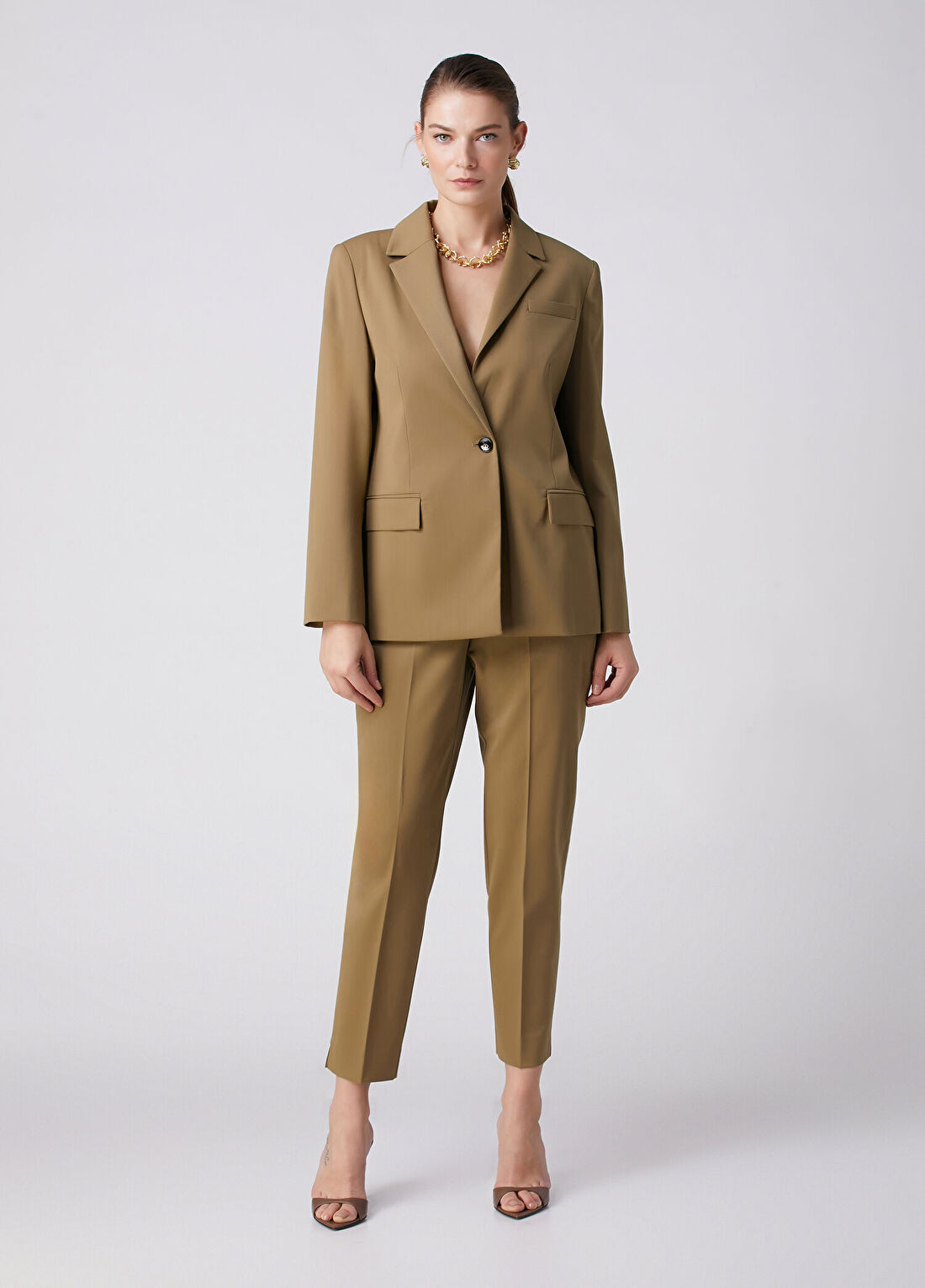 Beymen Collection Haki Cigarette Pantolon