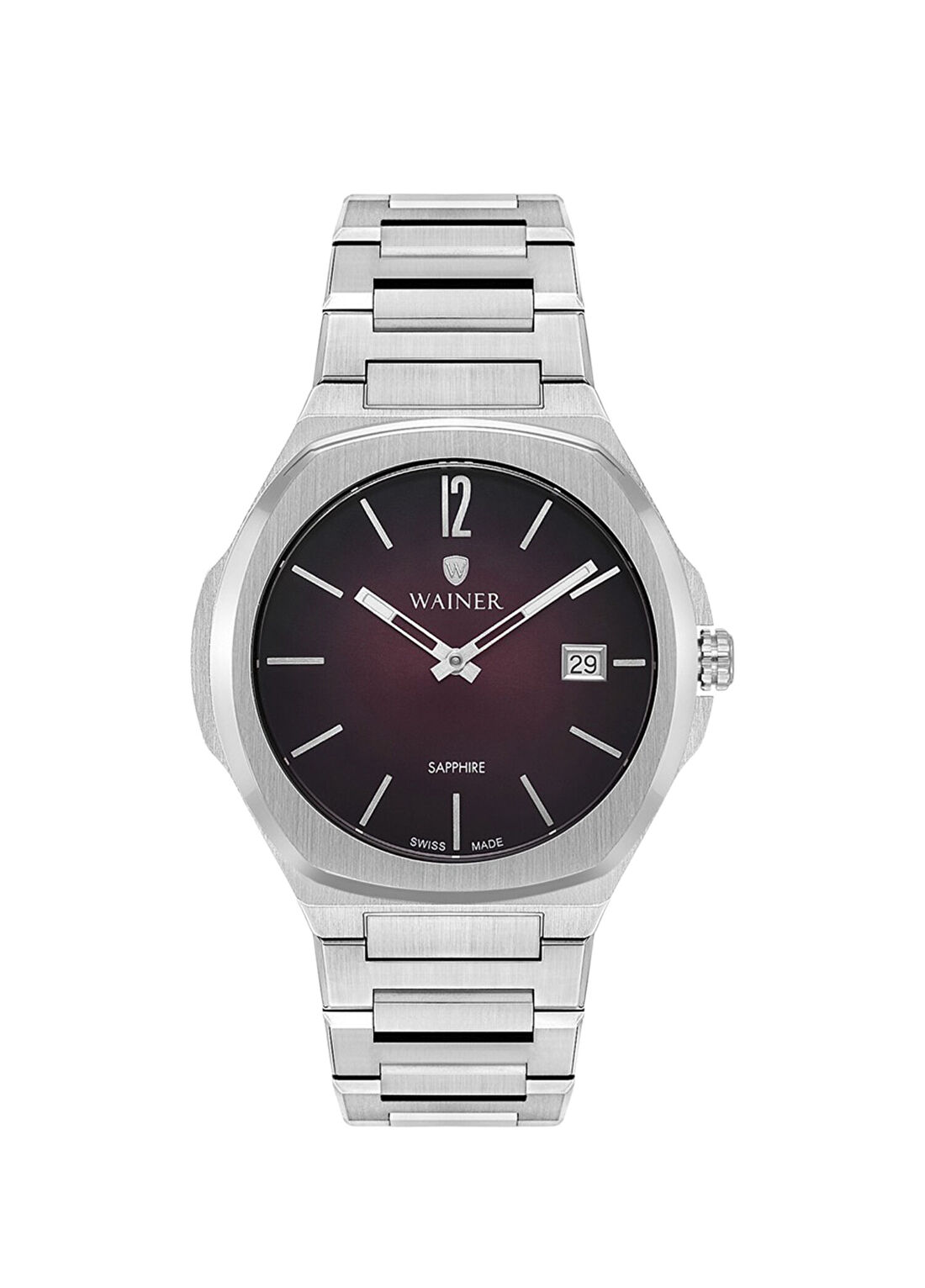 Wainer WA.10240-E Gümüş Metal Kol Saati