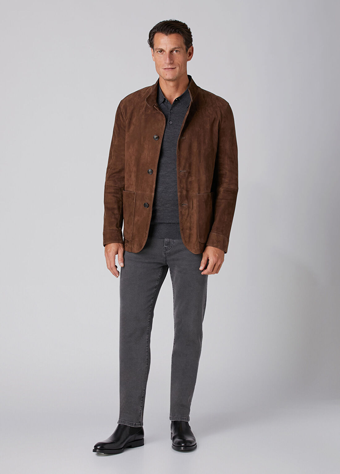 Beymen Collection Slim Fit Gri Jean Pantolon