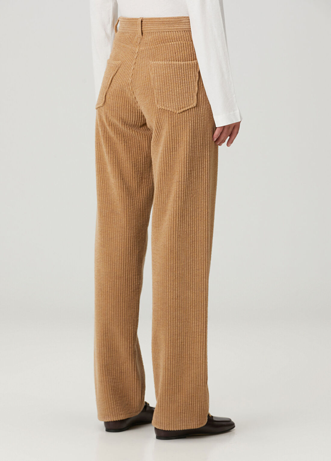The Row Clair Bej Kadife Pantolon görsel 4
