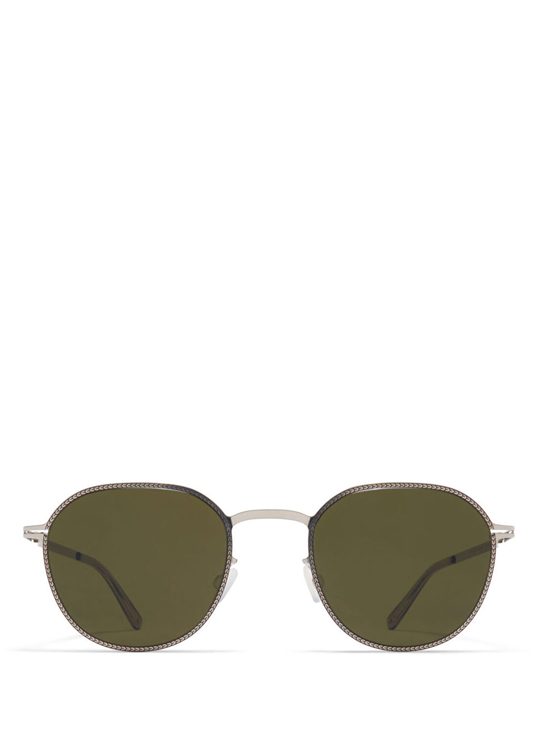 Mykita Talvi Silver Black Raw Green Solid Gümüş Siyah Titanyum Unisex Güneş Gözlüğü