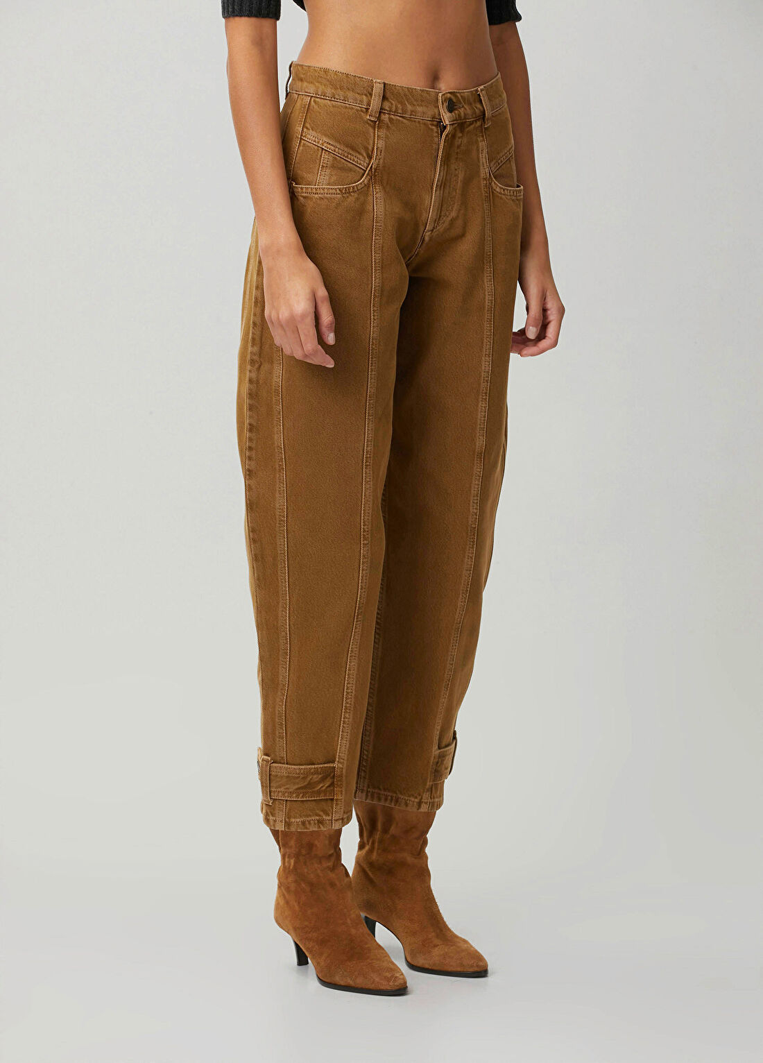 Isabel Marant Leja Taba Jean Pantolon görsel 3