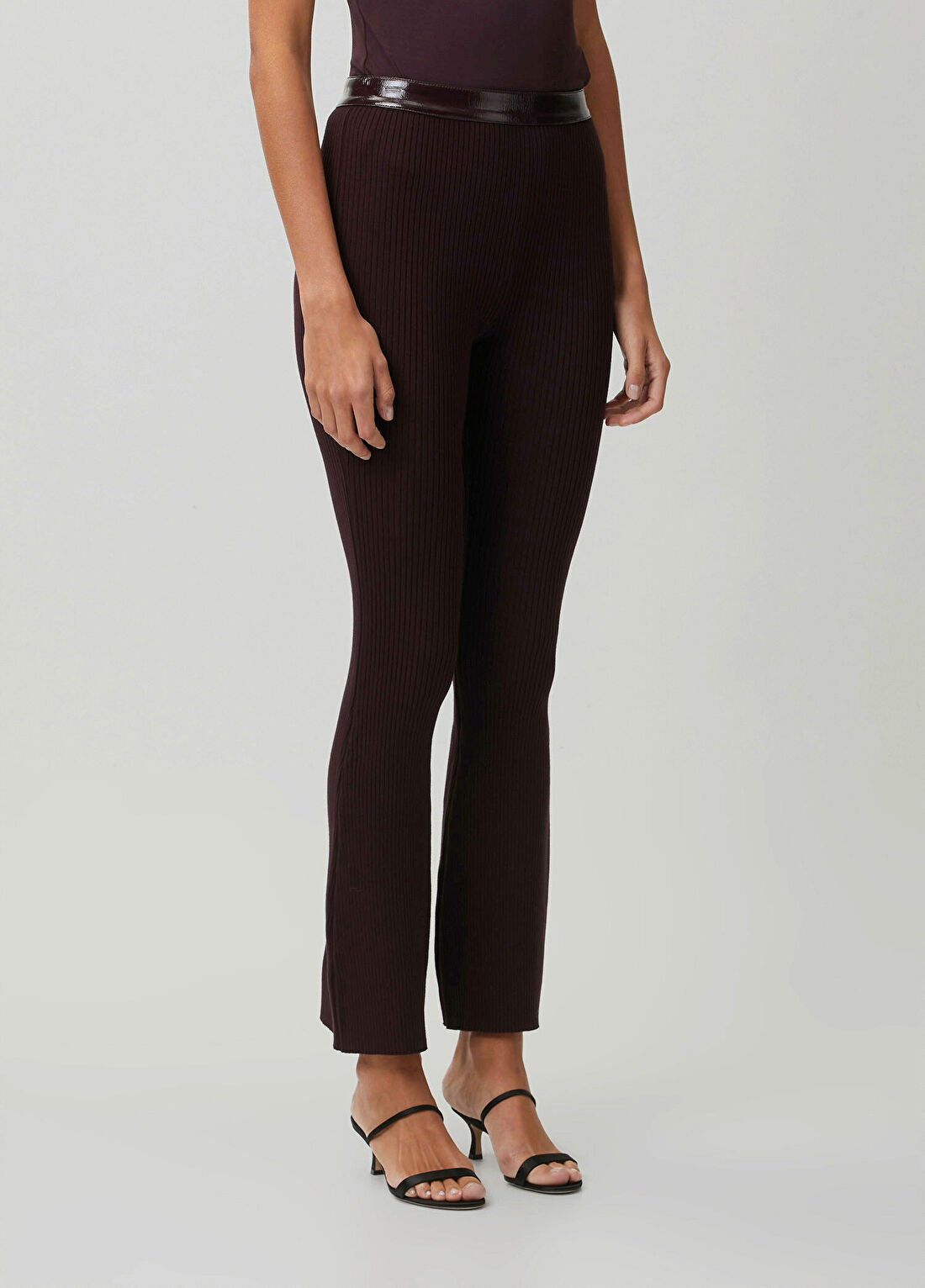 Courreges Bordo Fitilli Örgü Pantolon görsel 4