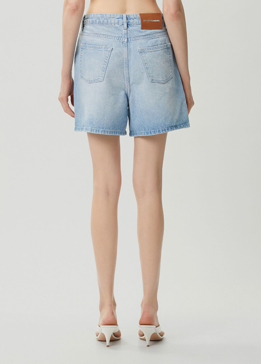 Les Benjamins Açık Mavi Denim Şort görsel 4