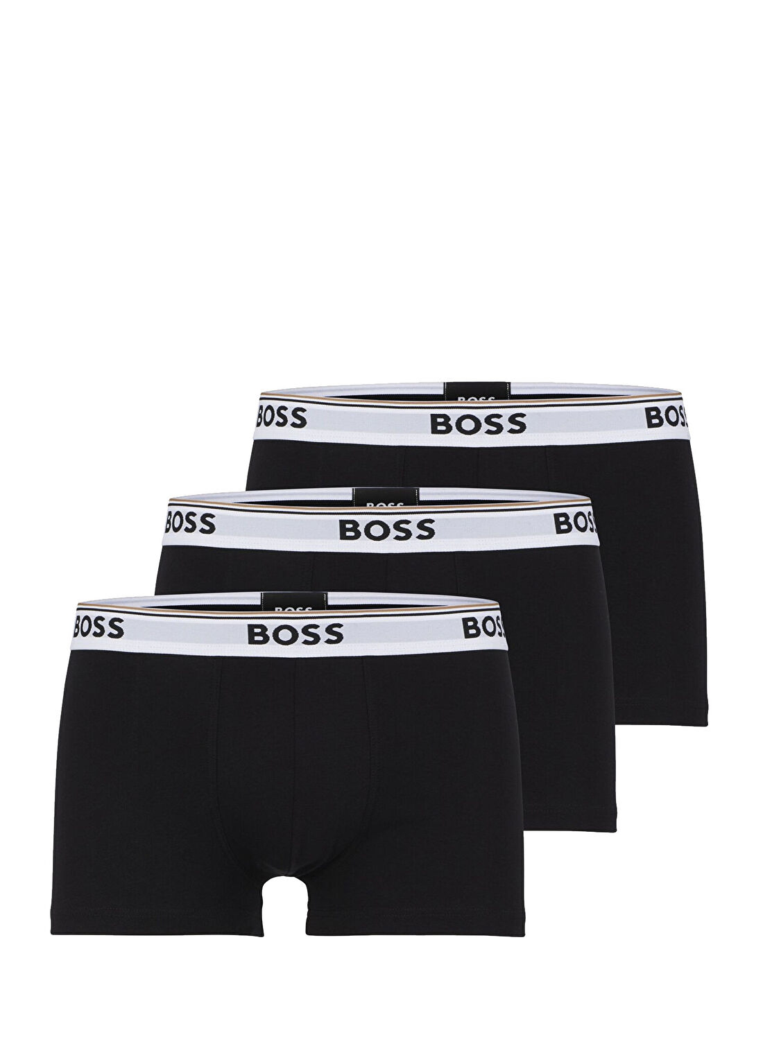 Boss Siyah Logo Bantlı 3lü Boxer Seti