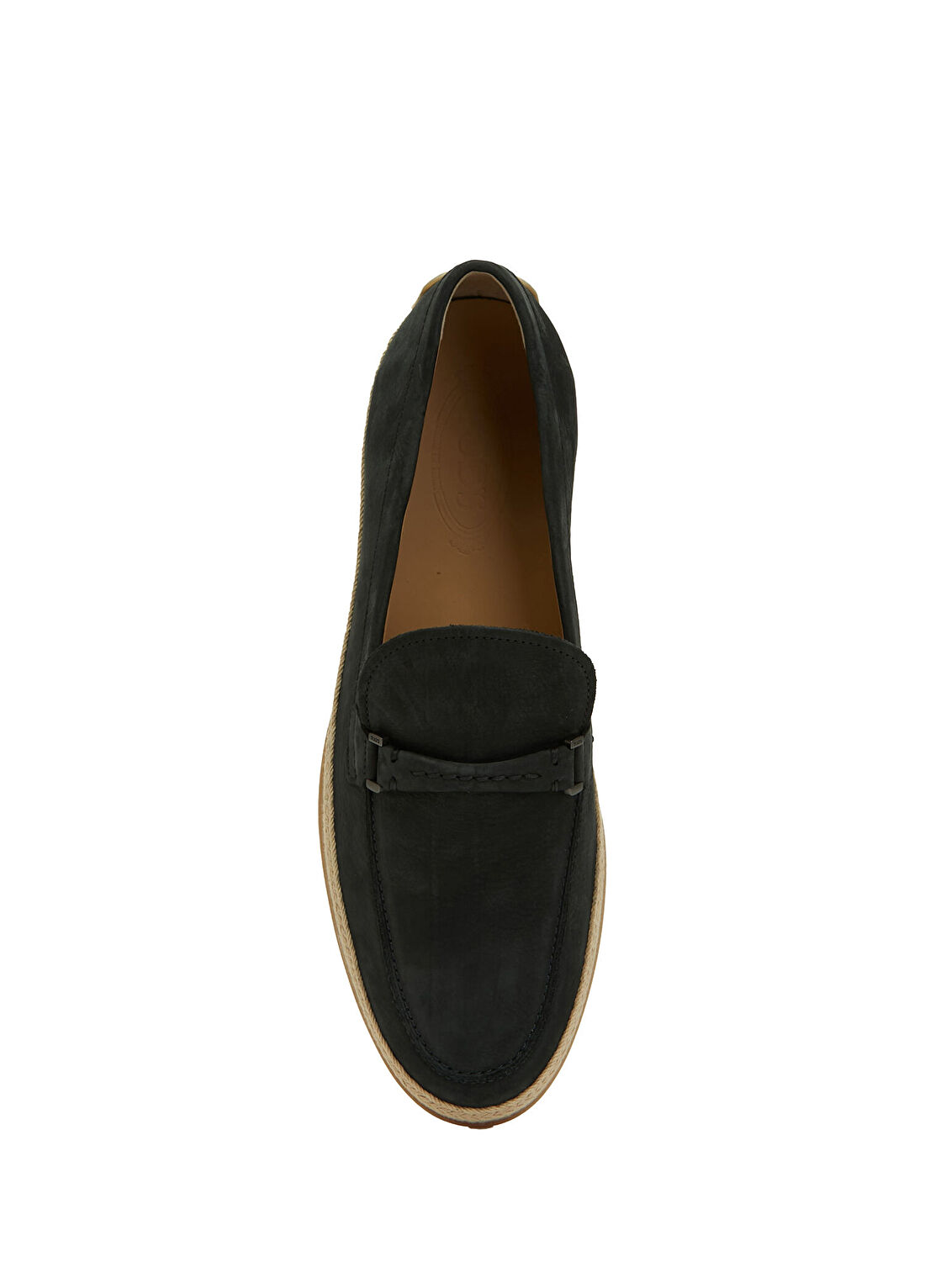 Tod's Lacivert Rafya Şeritli Erkek Nubuk Deri Espadril görsel 4