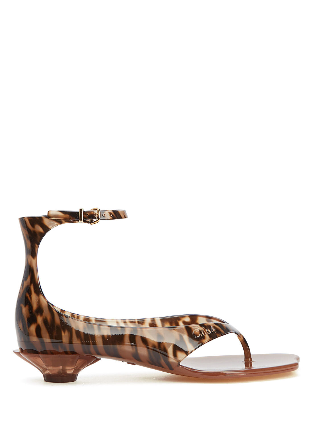 Chloe Jelly Leopar Desenli Kadın Sandalet