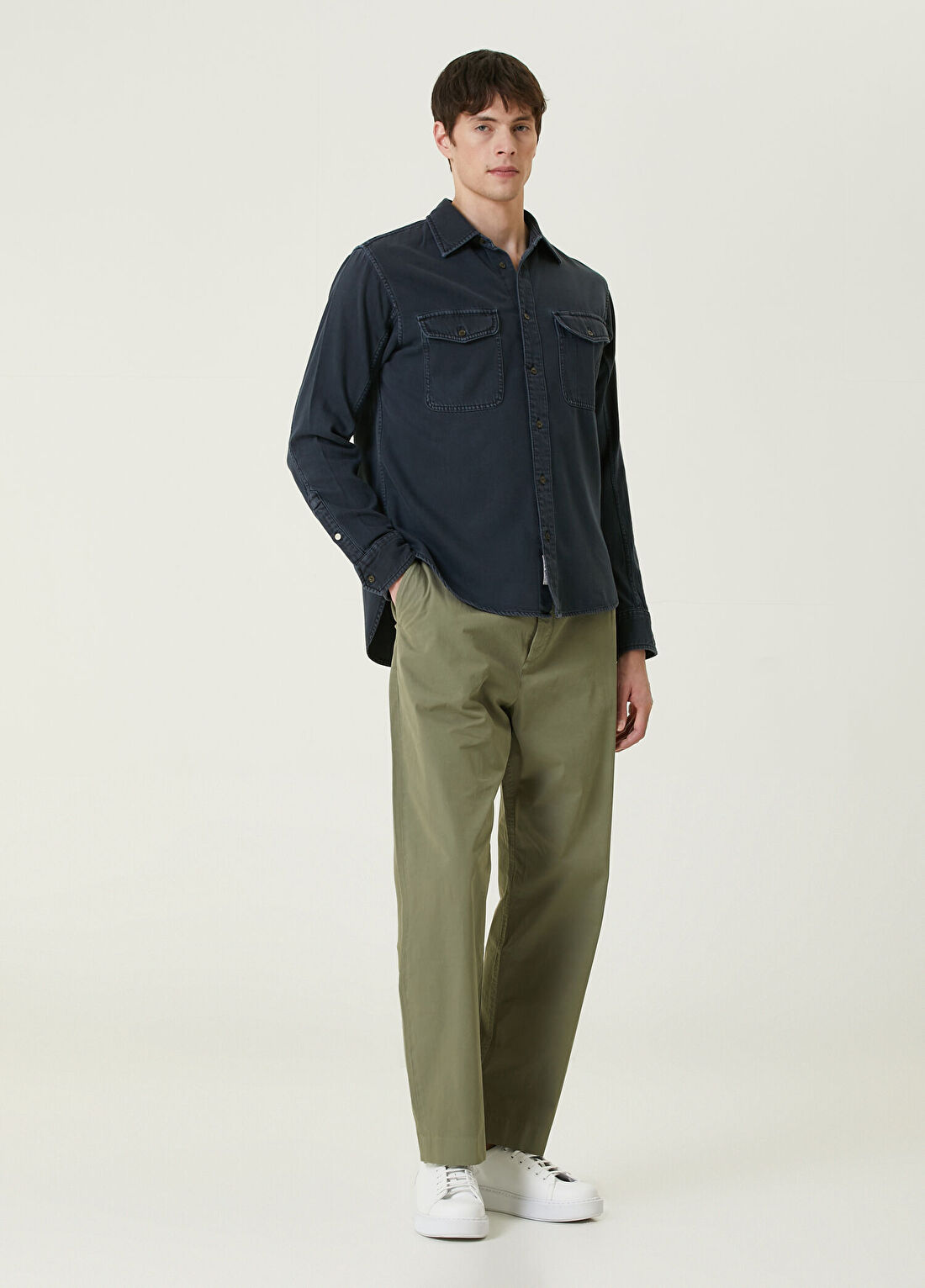 Rag&Bone Engineered Jack Siyah Denim Gömlek görsel 2
