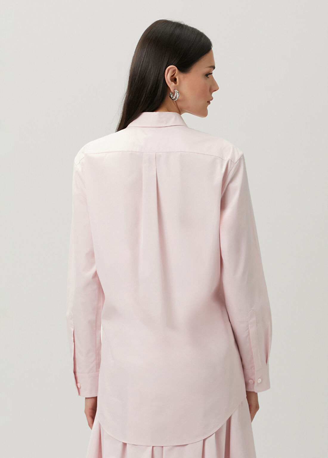 Gabriela Hearst Pembe Gömlek görsel 4