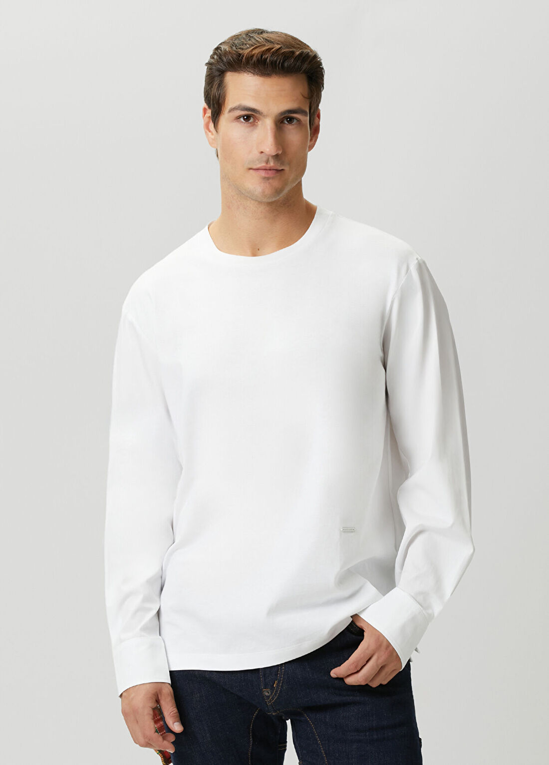 Dsquared2 Beyaz Hybrid Uzun Kollu T-shirt