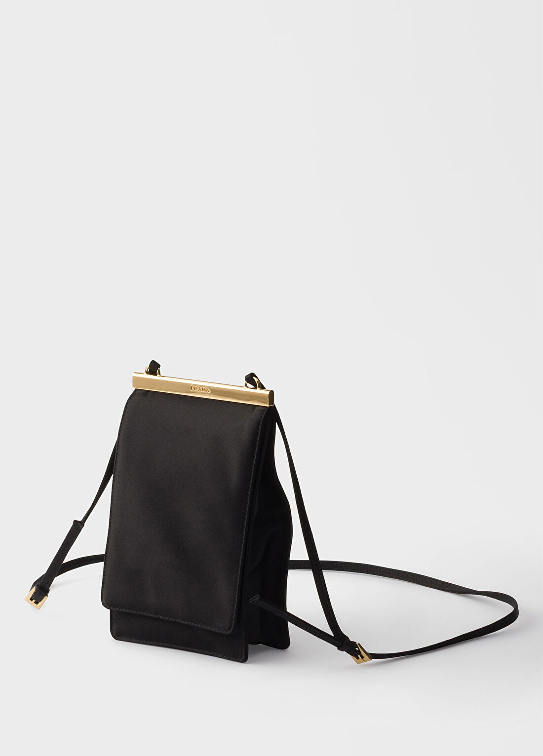 Prada Satin Siyah Mini Kadın El Çantası görsel 2