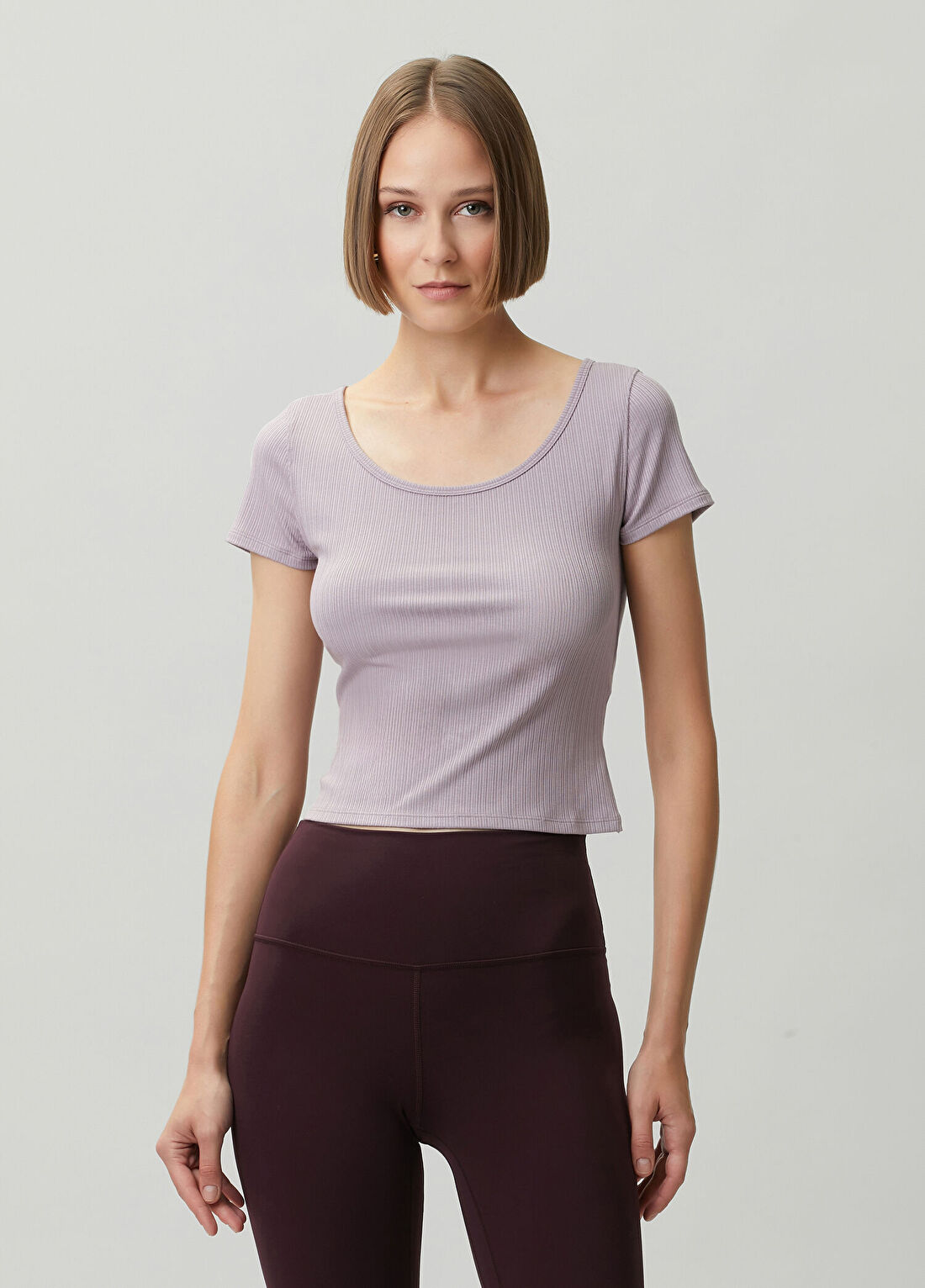 lululemon Hold Tight Micro-Rib Cross-Back Lila T-Shirt