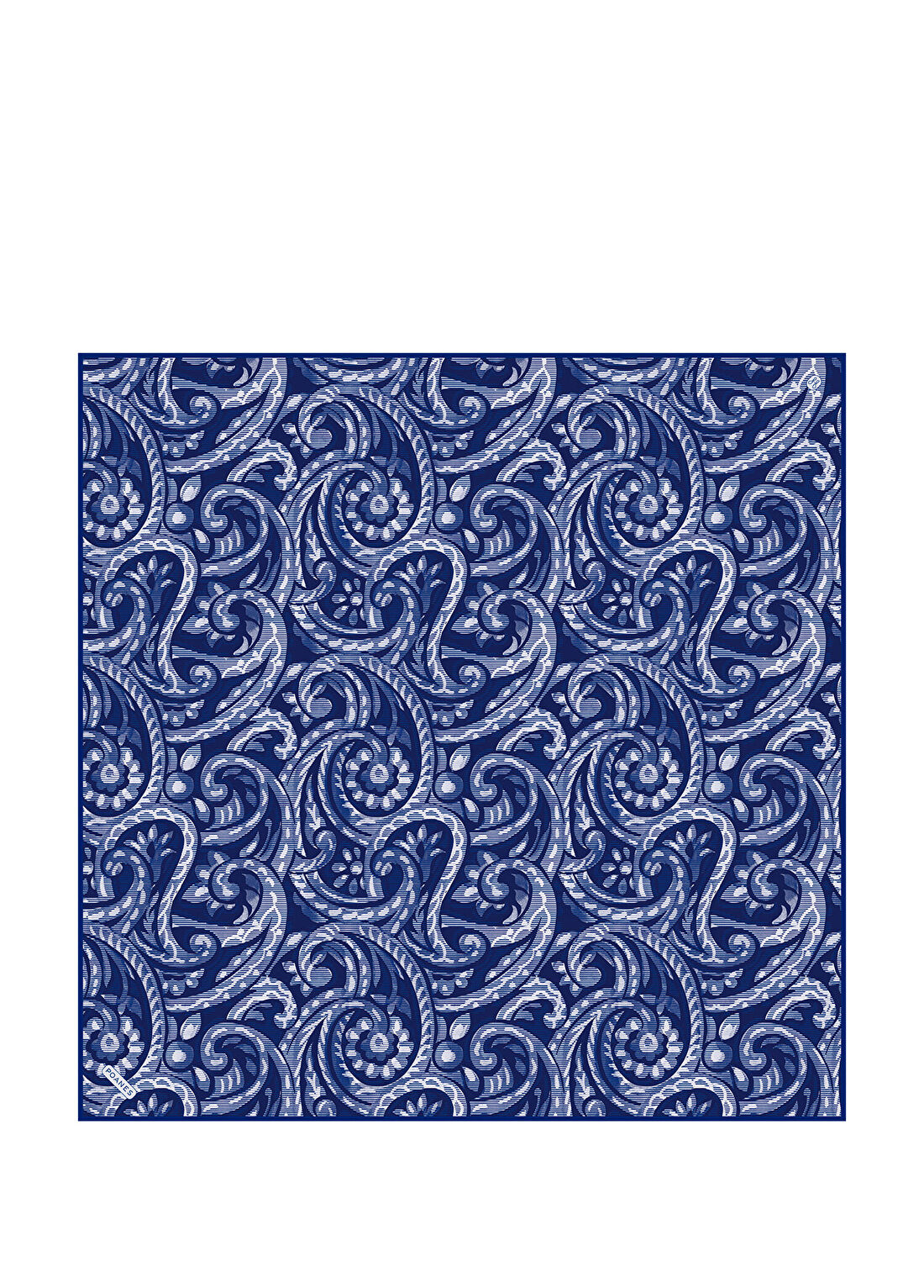 Poanes Paisley Dalgası Desenli Twill İpek Kadın Eşarp