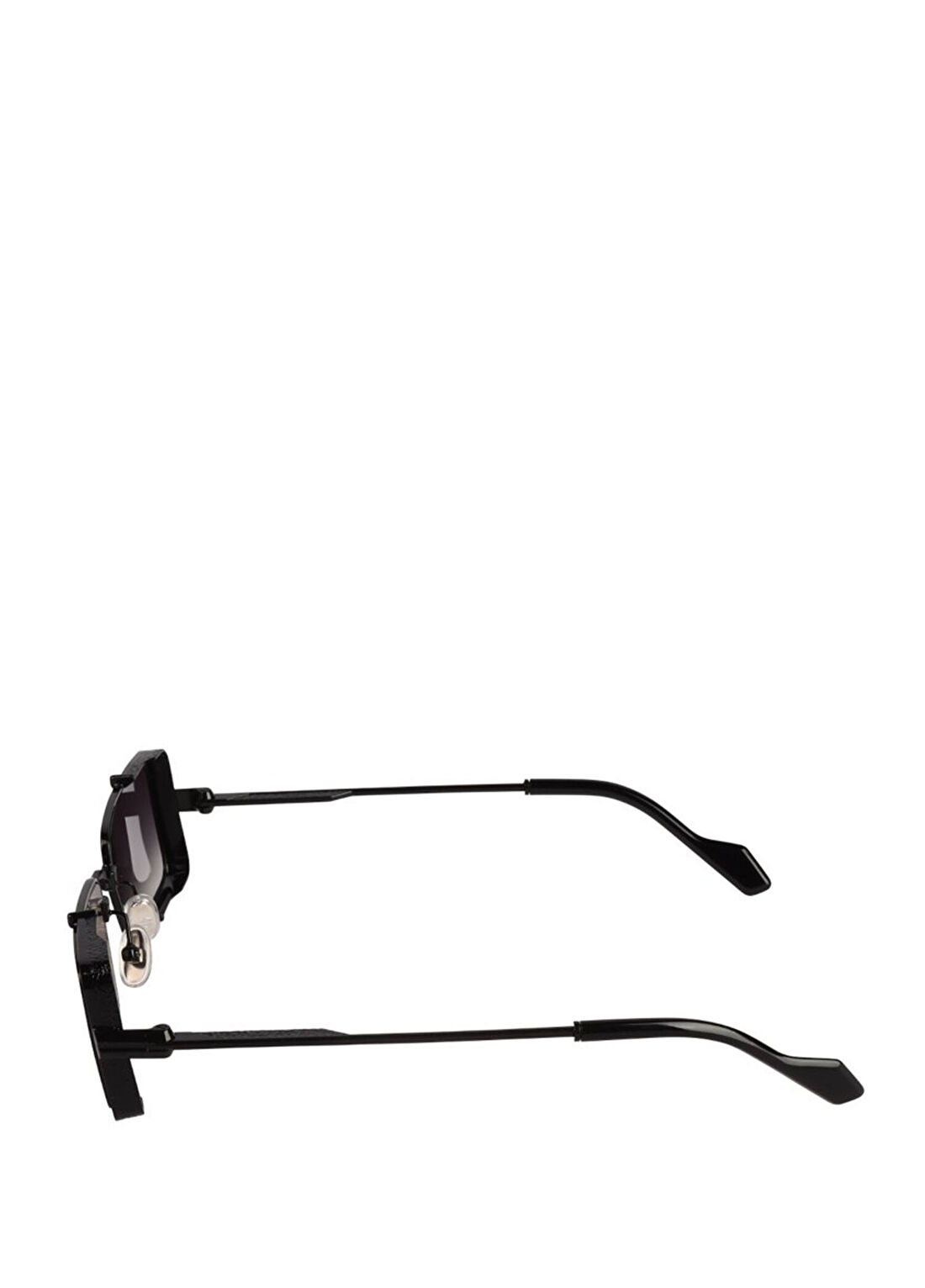 Original Vintage Sunglasses Twenties TW02 Black-001 55 Siyah Metal Unisex Güneş Gözlüğü görsel 3