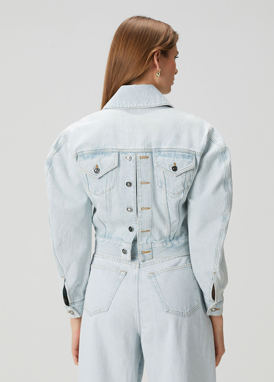 Givenchy Reversed Mavi Denim Ceket görsel 4