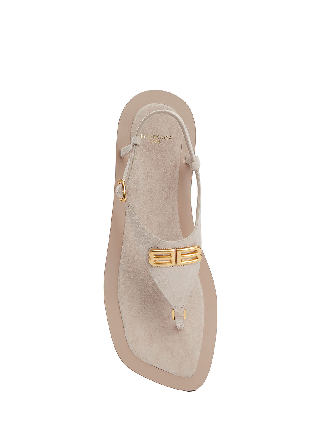 Balenciaga Riva Nude Kadın Deri Sandalet görsel 4