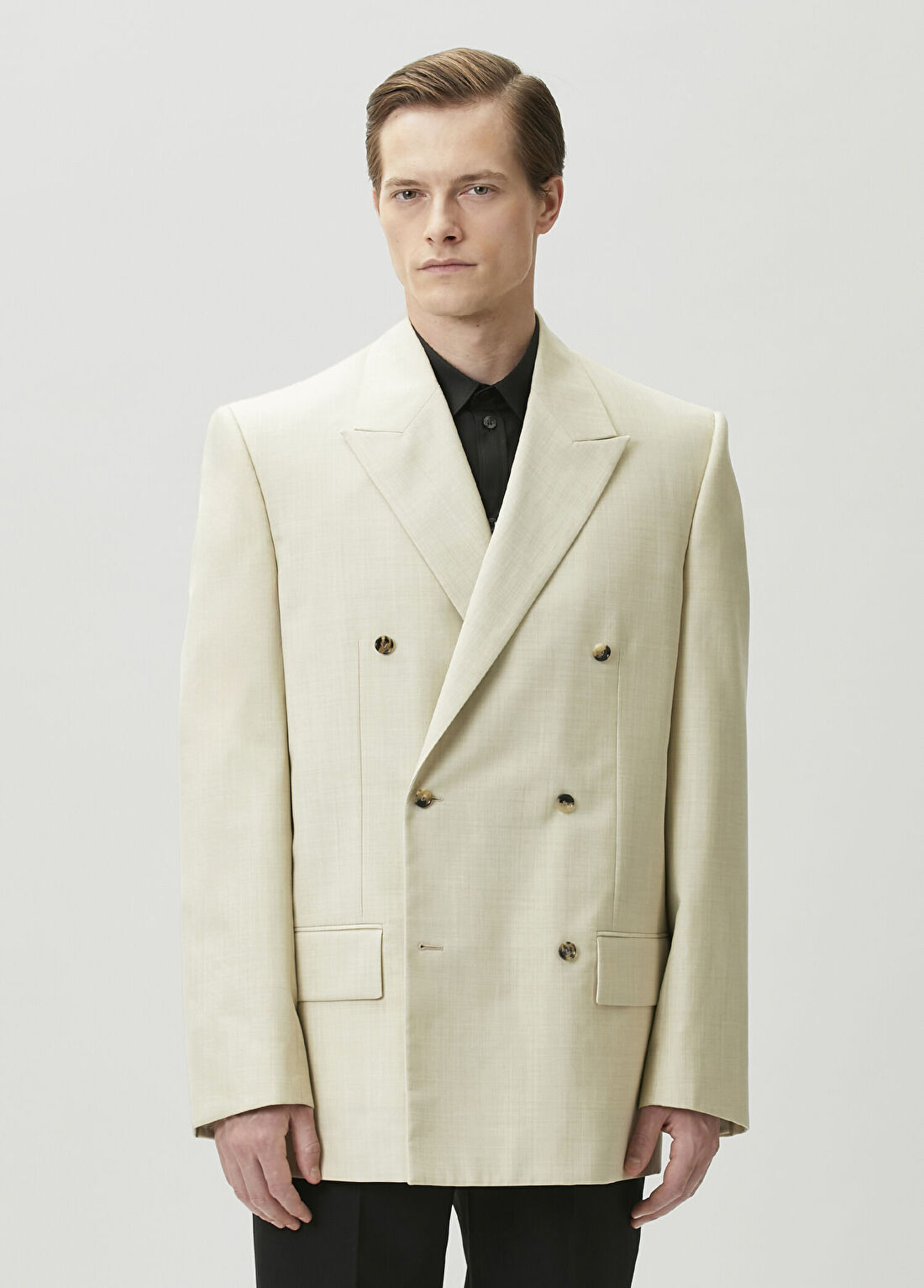 Bottega Veneta Kırık Beyaz Yün Ceket