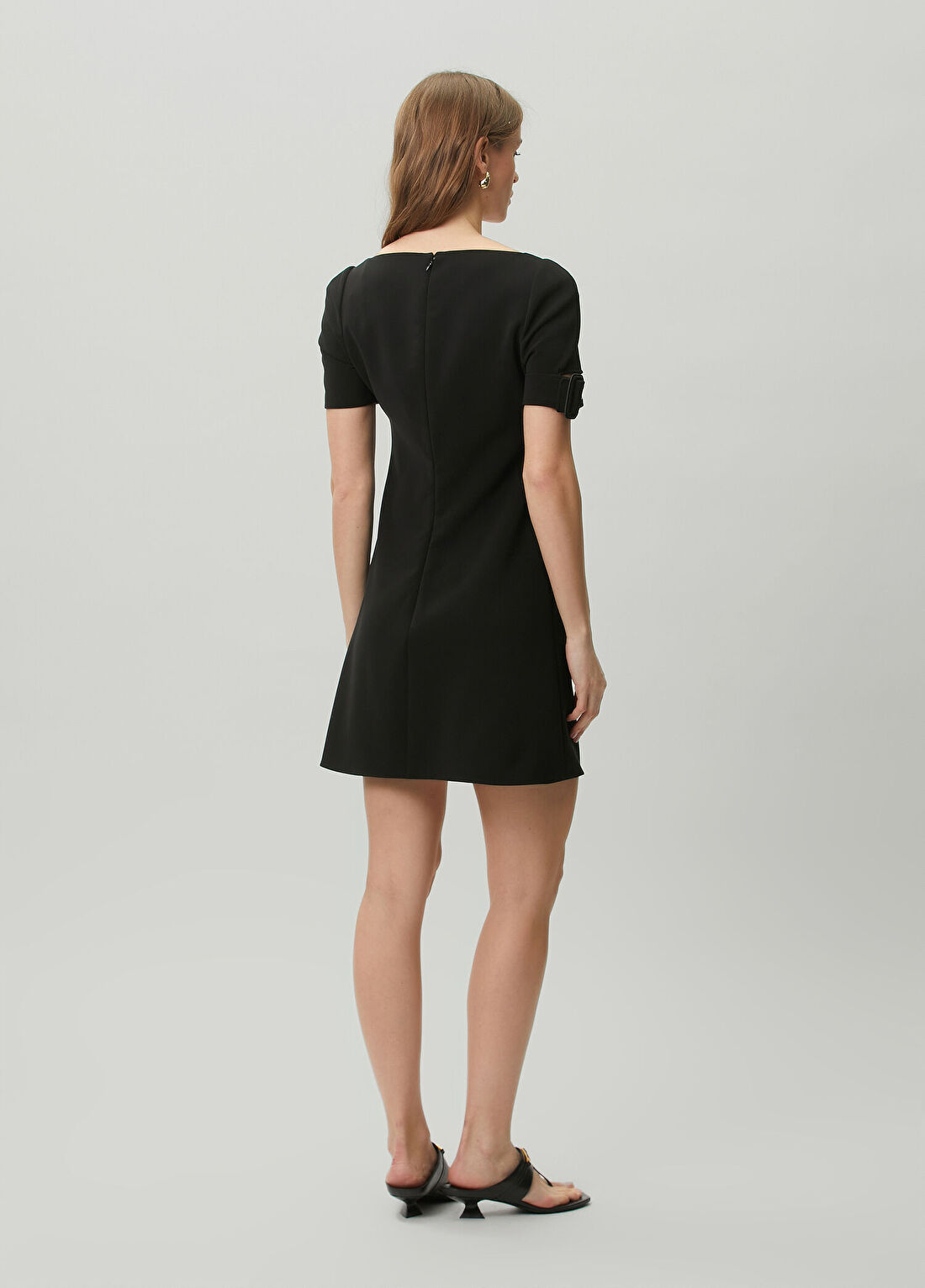 Courreges Siyah Mini Elbise görsel 4
